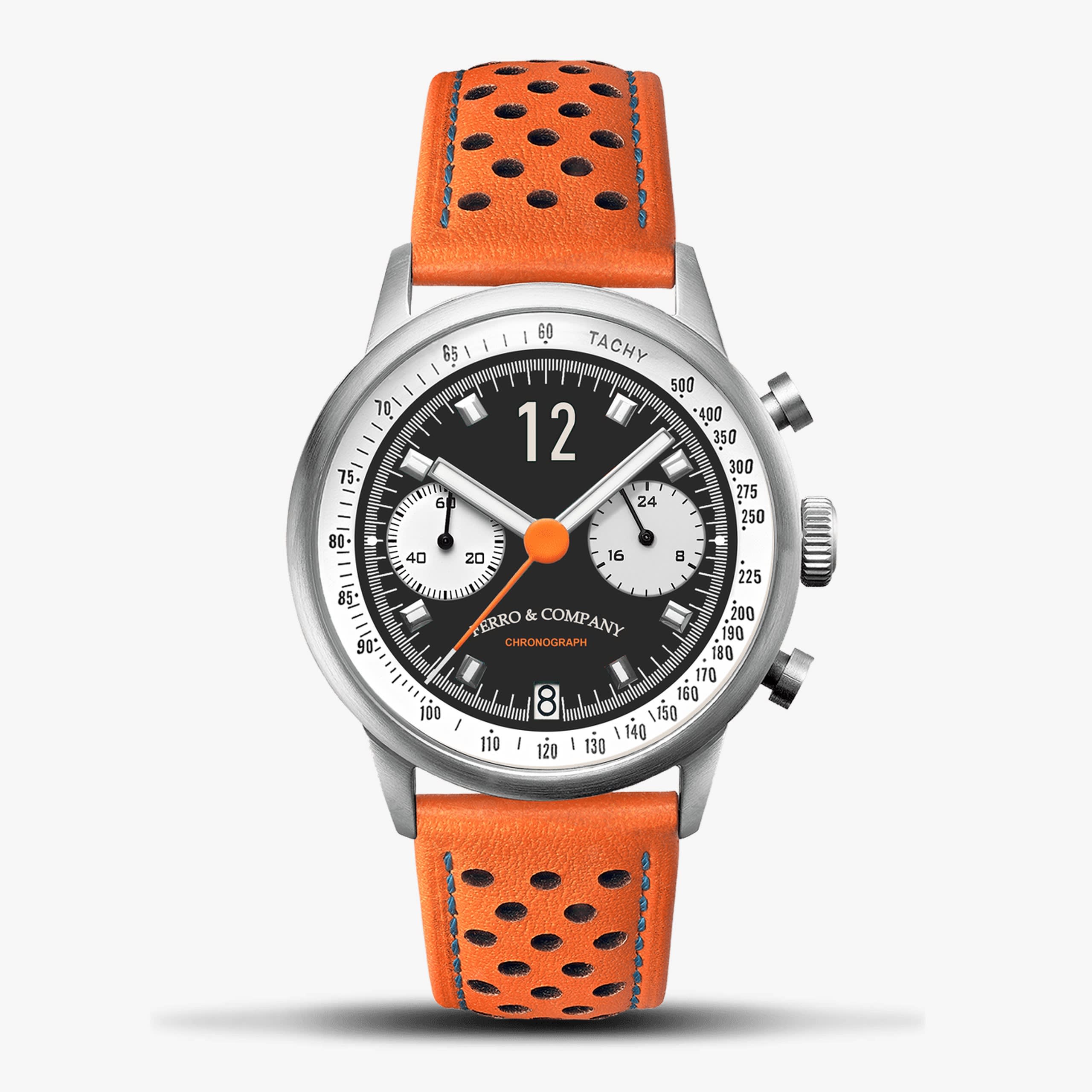 Ferro Race Master Chronograph BLACK / ORANGE STR