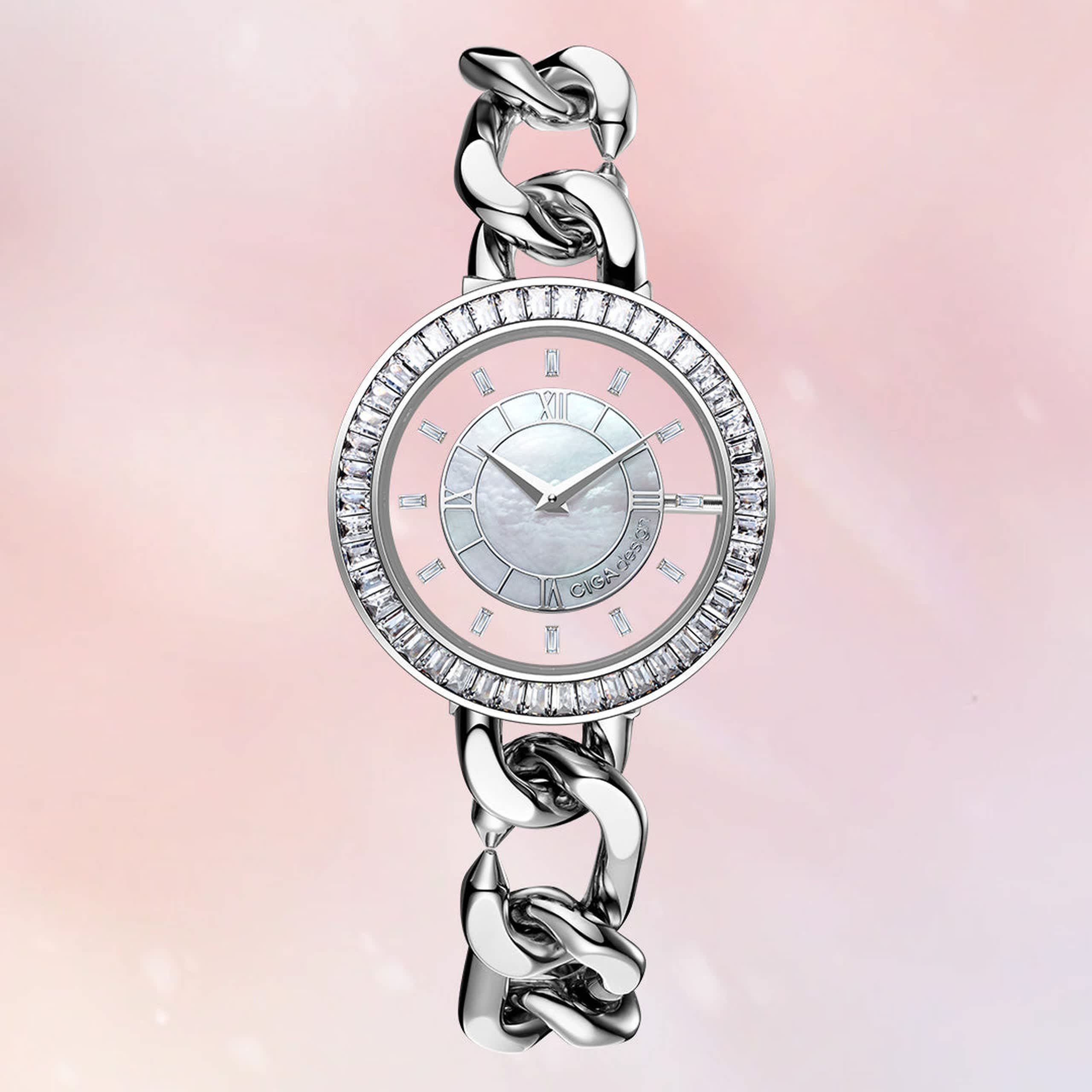 Ciga Design Artist Sparkle Collection Silver Steel Bracelet