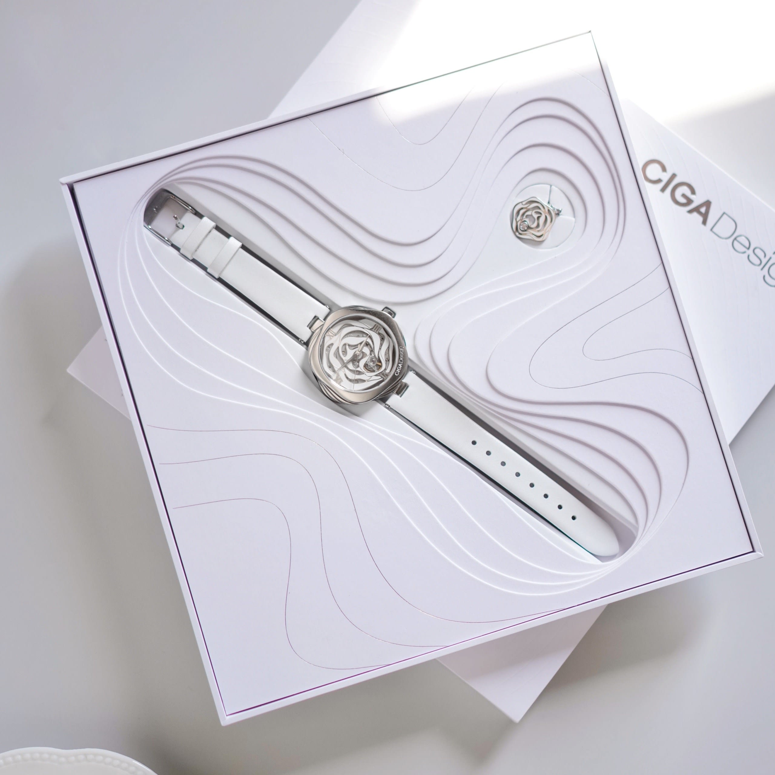 Ciga Design Denmark Rose Leather Strap Quartz