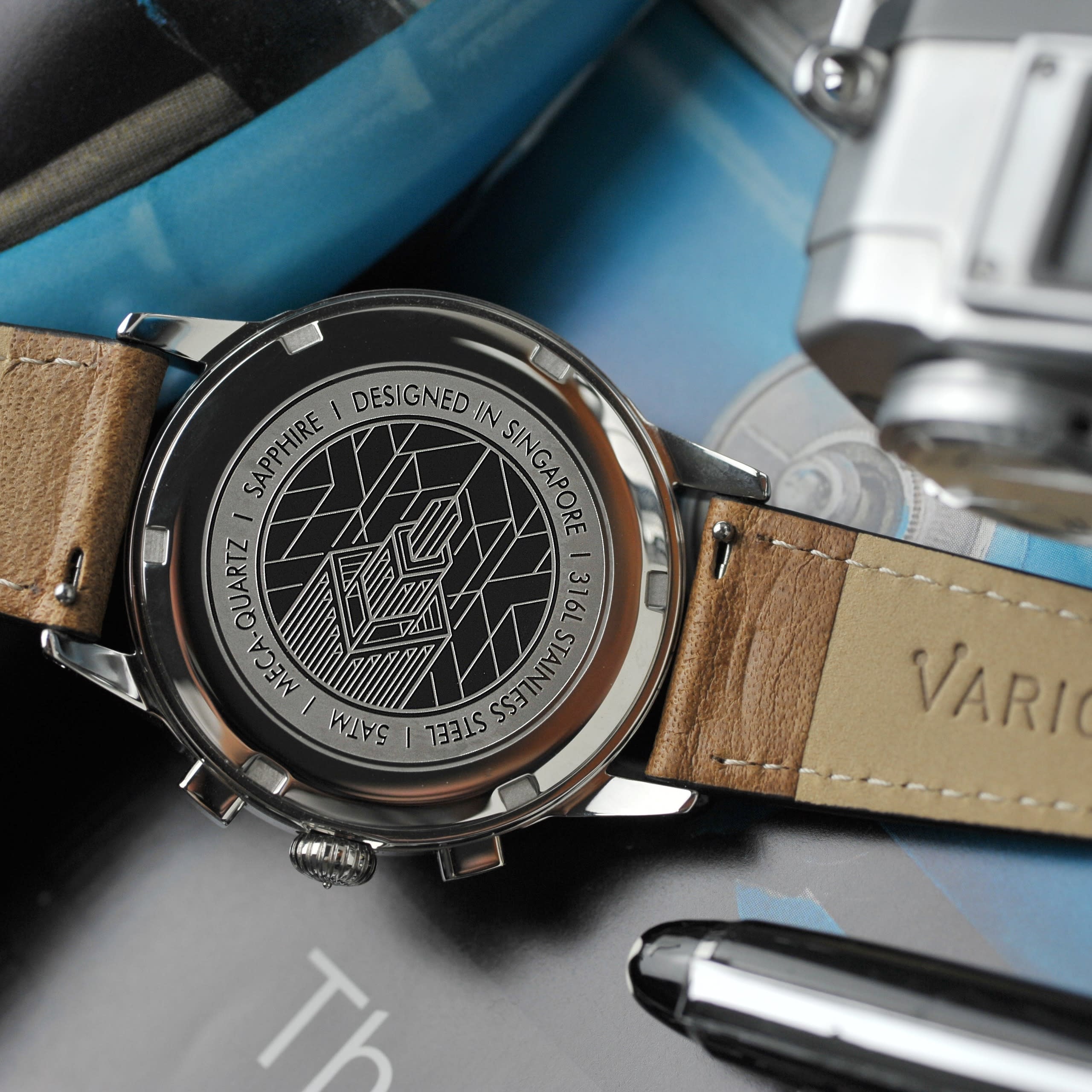 Vario Empire White Tuxedo Tachymètre Chronograph