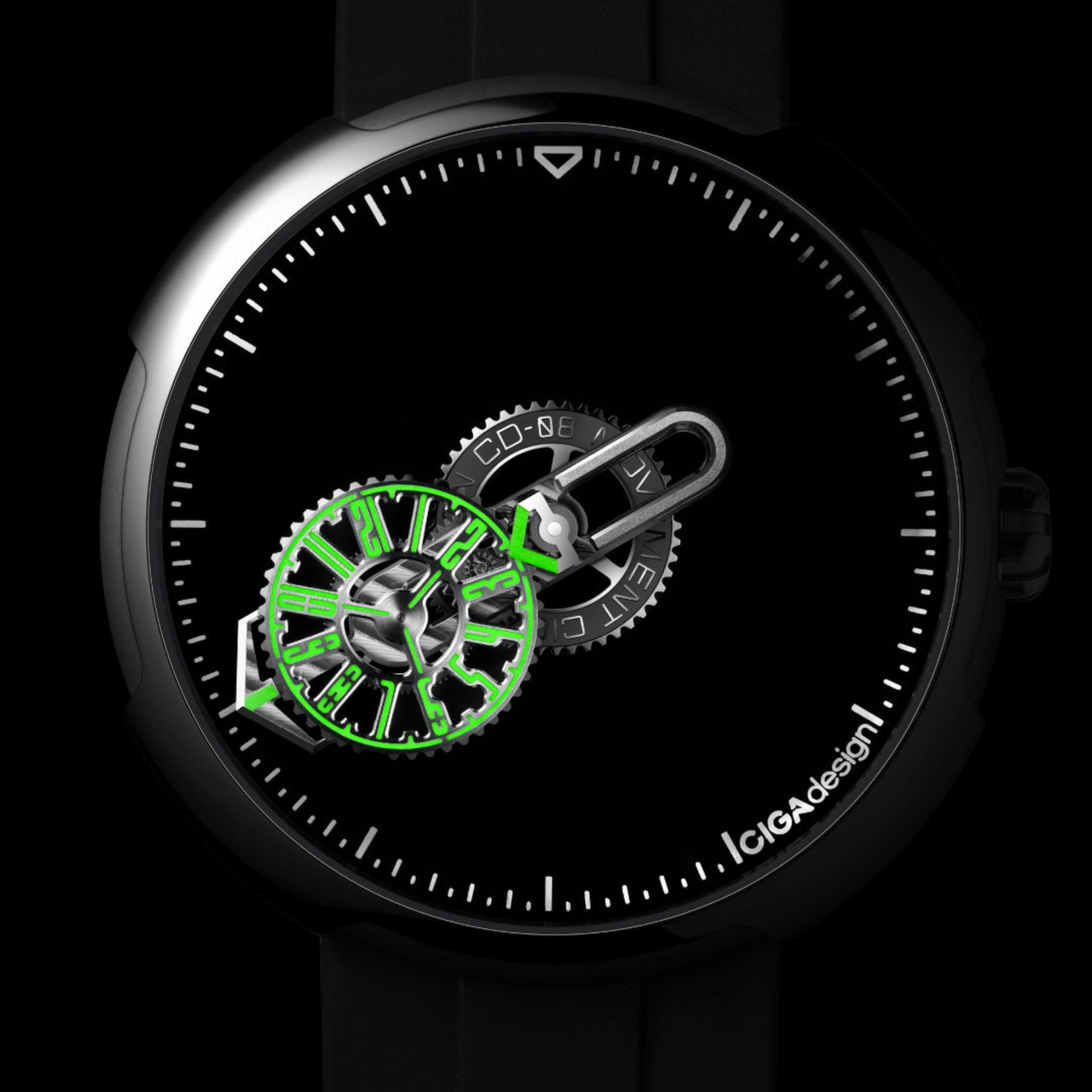 Ciga Design Automatic Wandering Hour Time Cipher Carbon