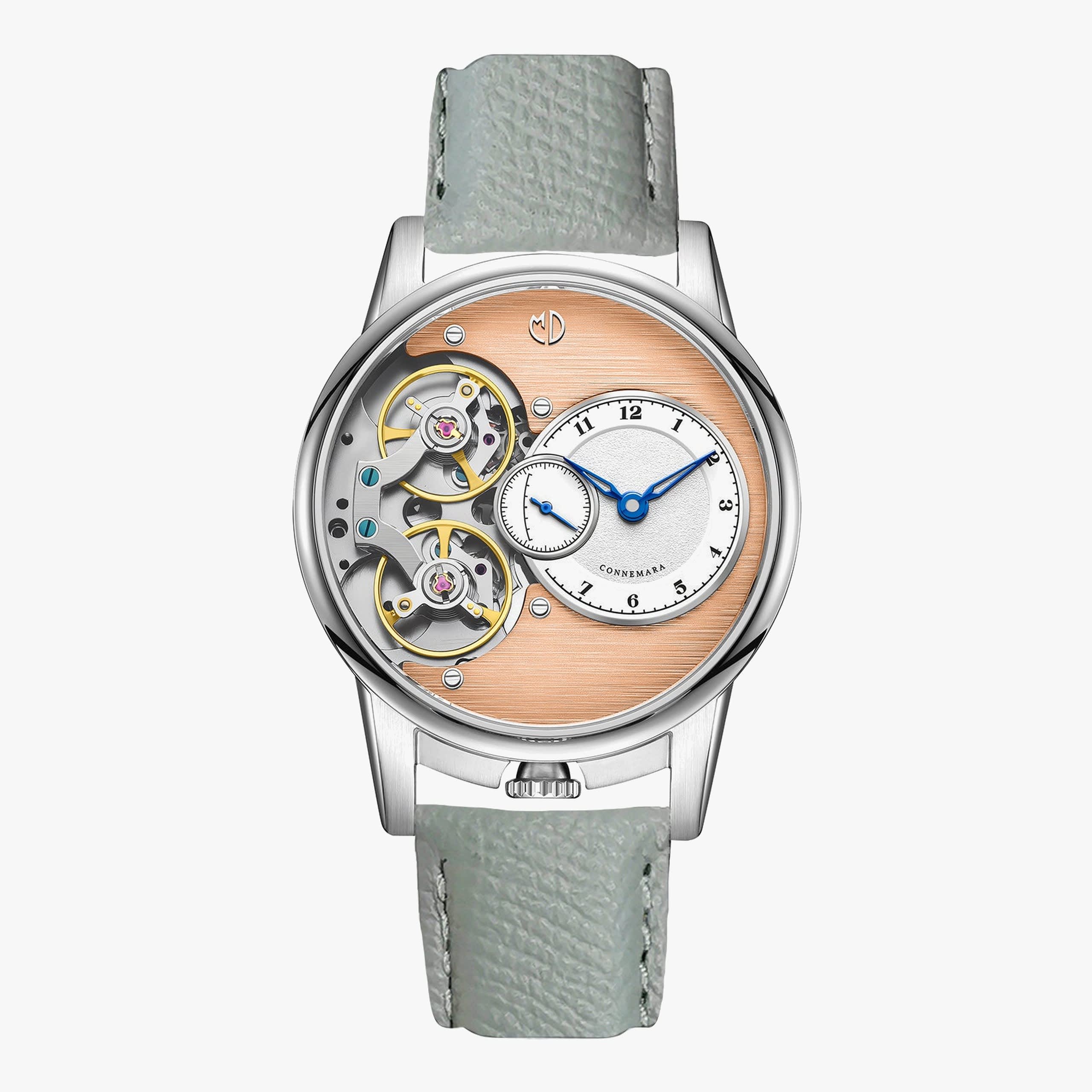 Md Watches Connemara Coralis Luna Dusk grey leather strap