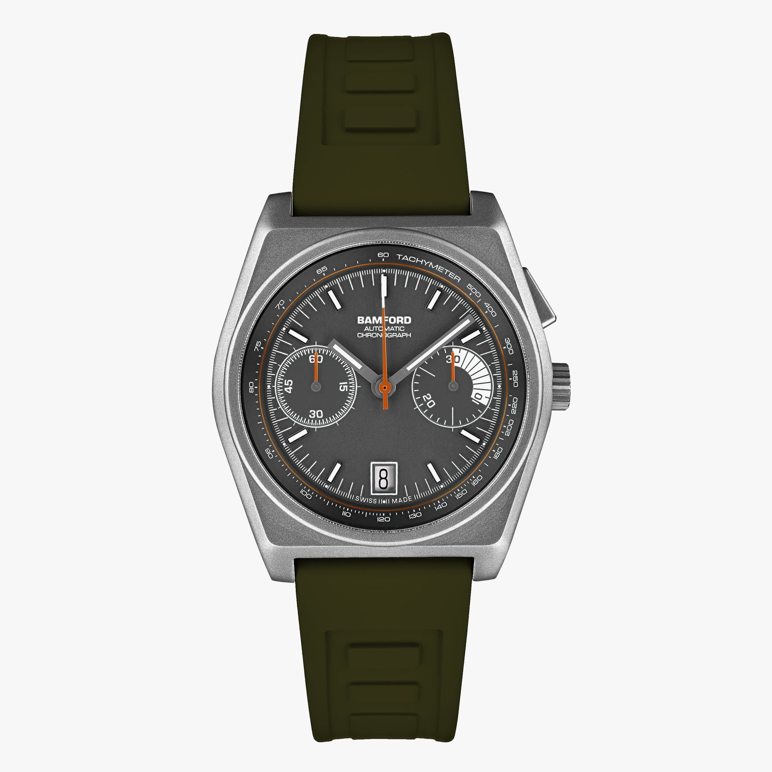 Bamford London Titanium B347 - Grey/White/Flame Orange