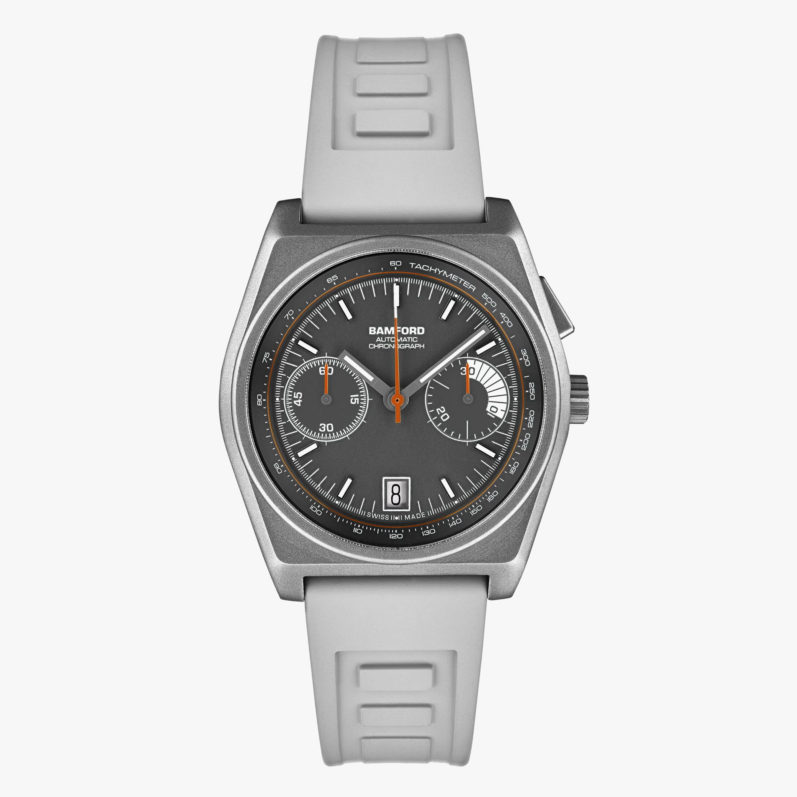 Bamford London Titanium B347 - Grey/White/Flame Orange