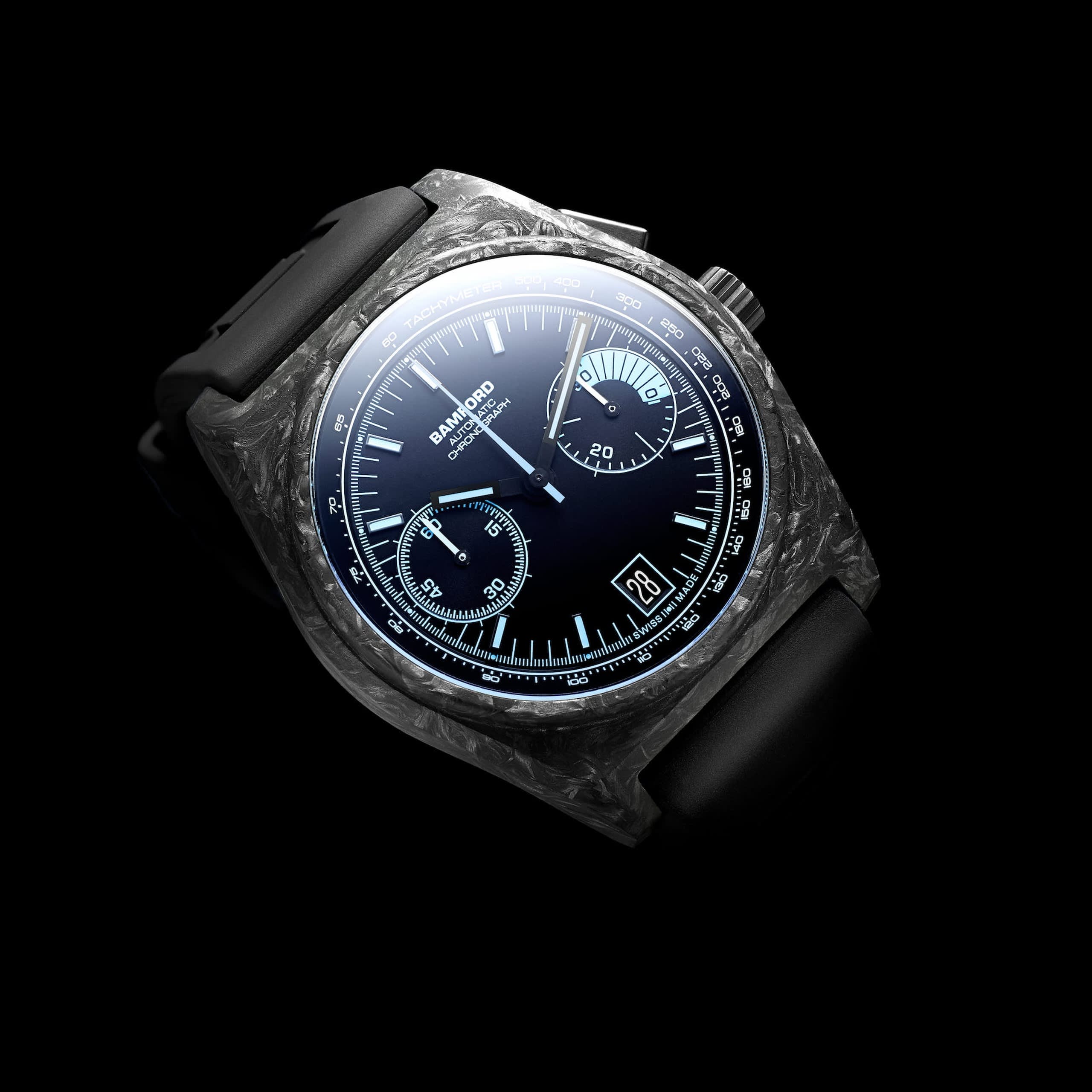 Bamford London Carbon B347 - Bamford Aqua Blue