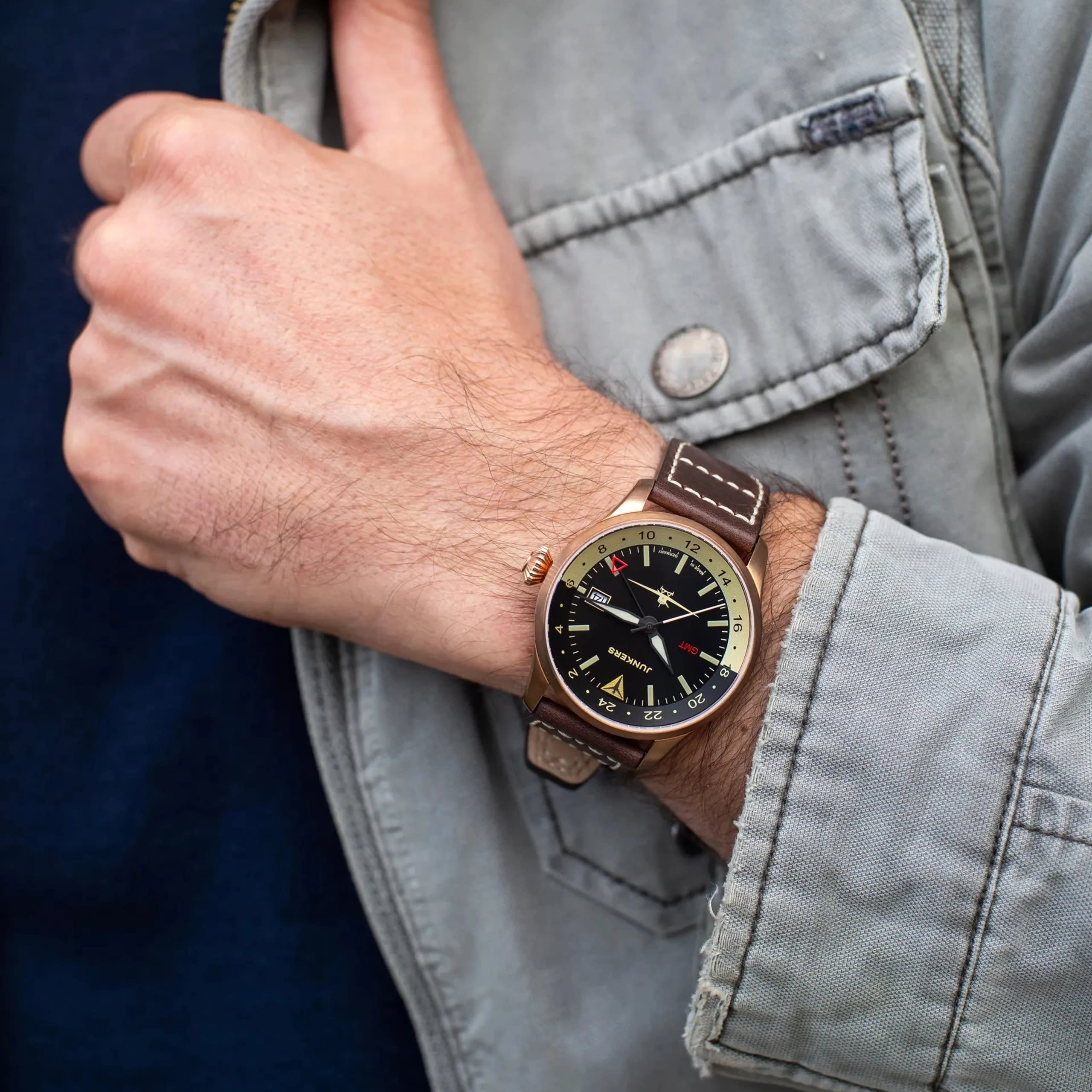 Junkers Flieger GMT Automático