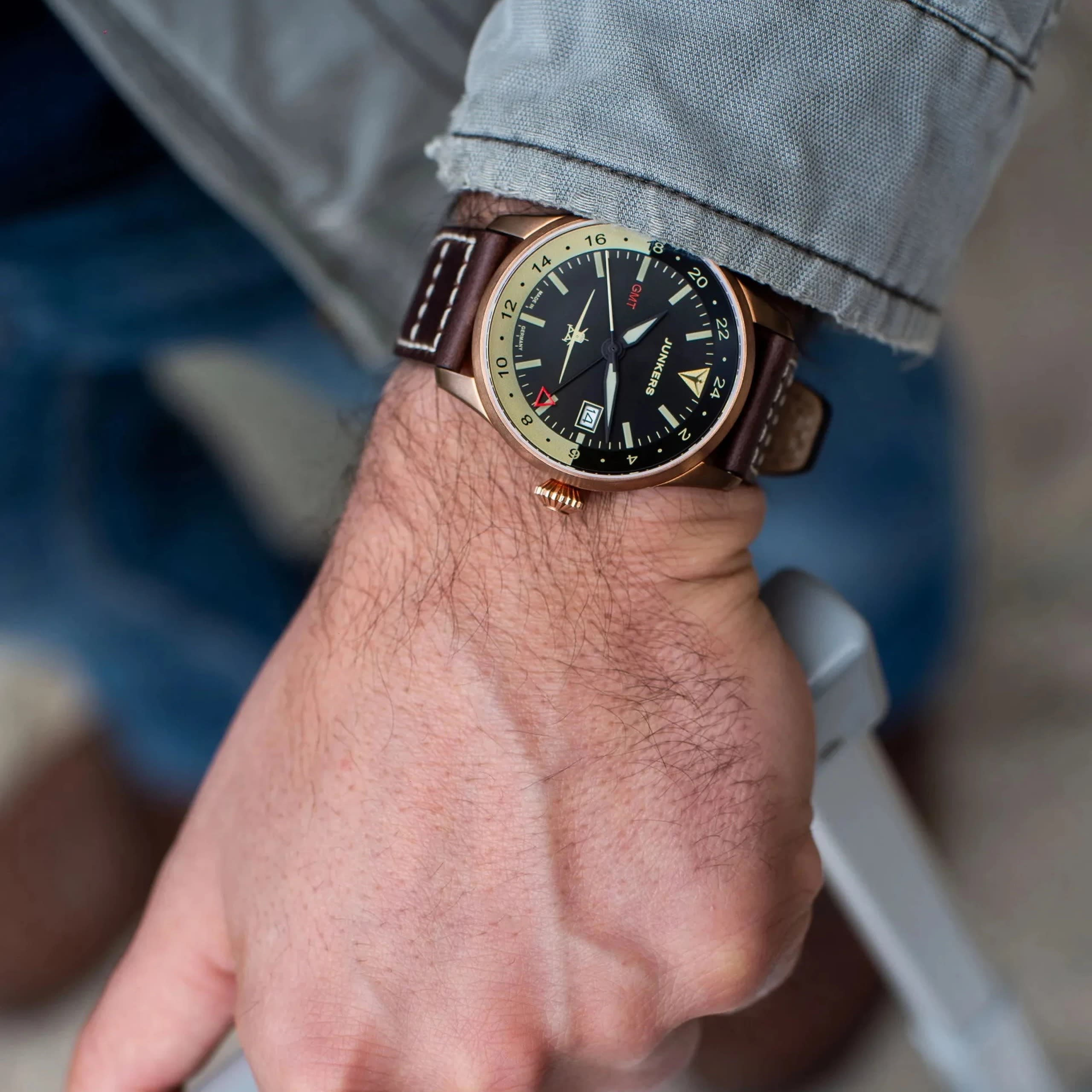 Junkers Flieger GMT Automático