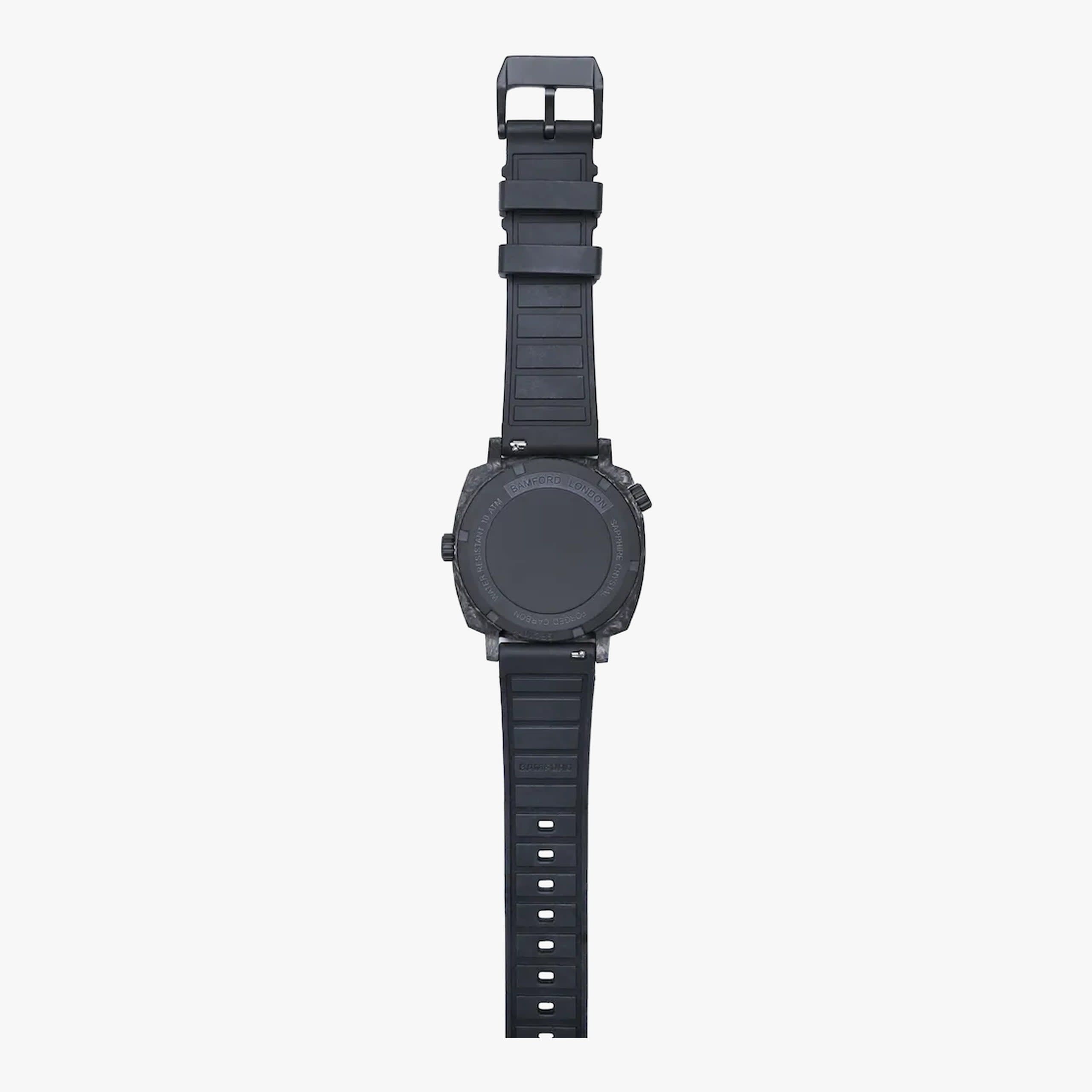 Bamford London GMT Forged Carbon - Dark muted brown with Gold accents