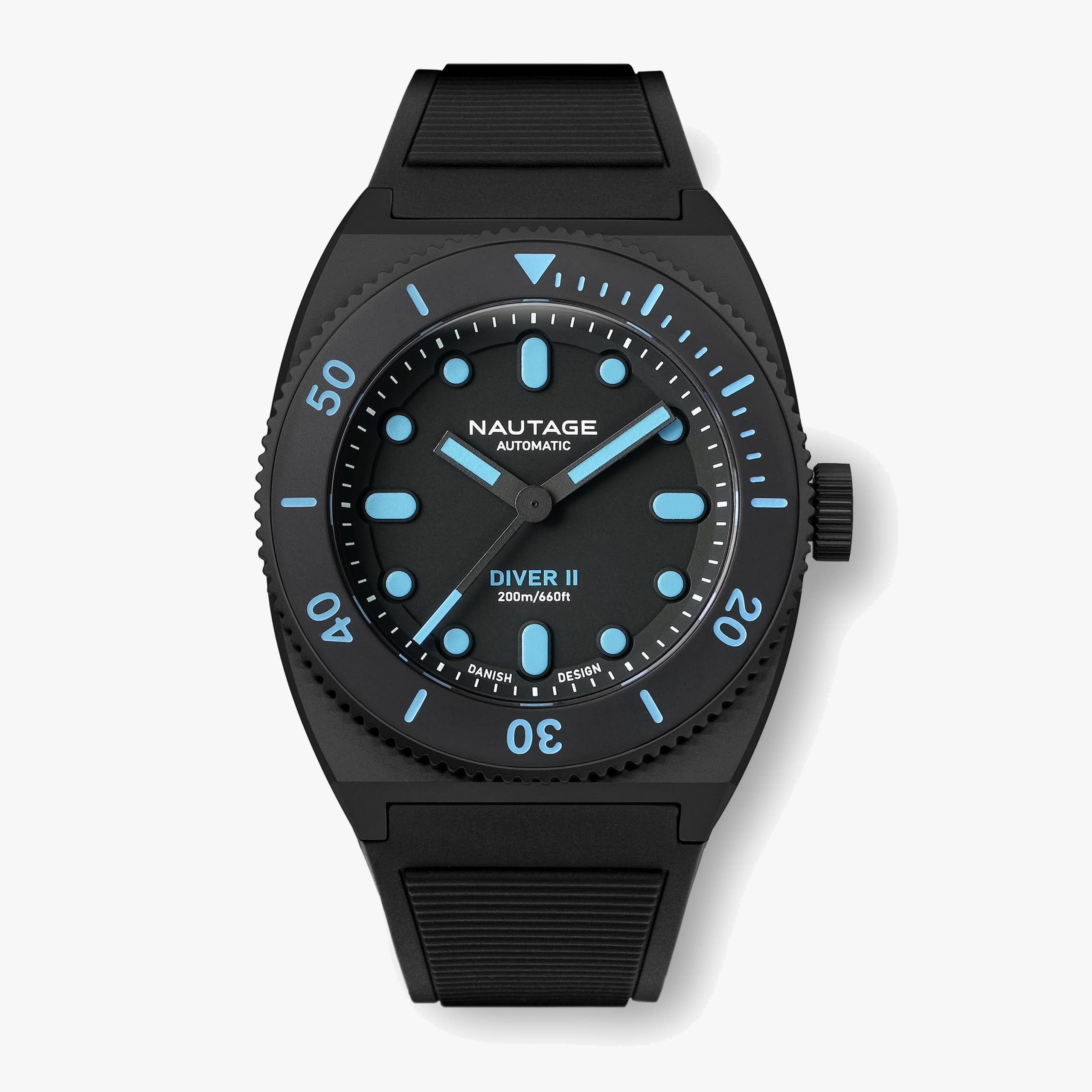 Nautage Diver II Black Blue Indices