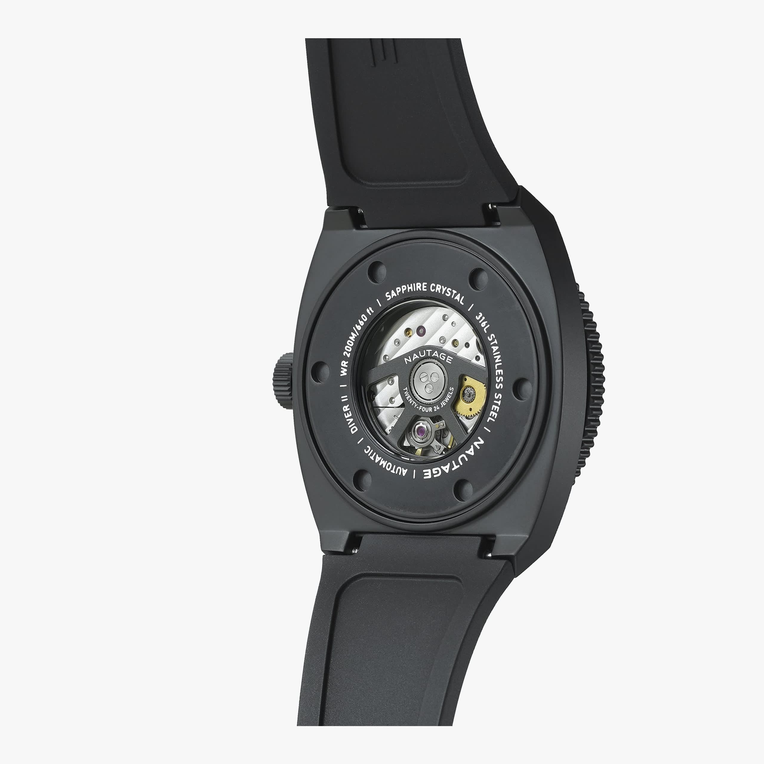 Nautage Diver II Black Blue Indices