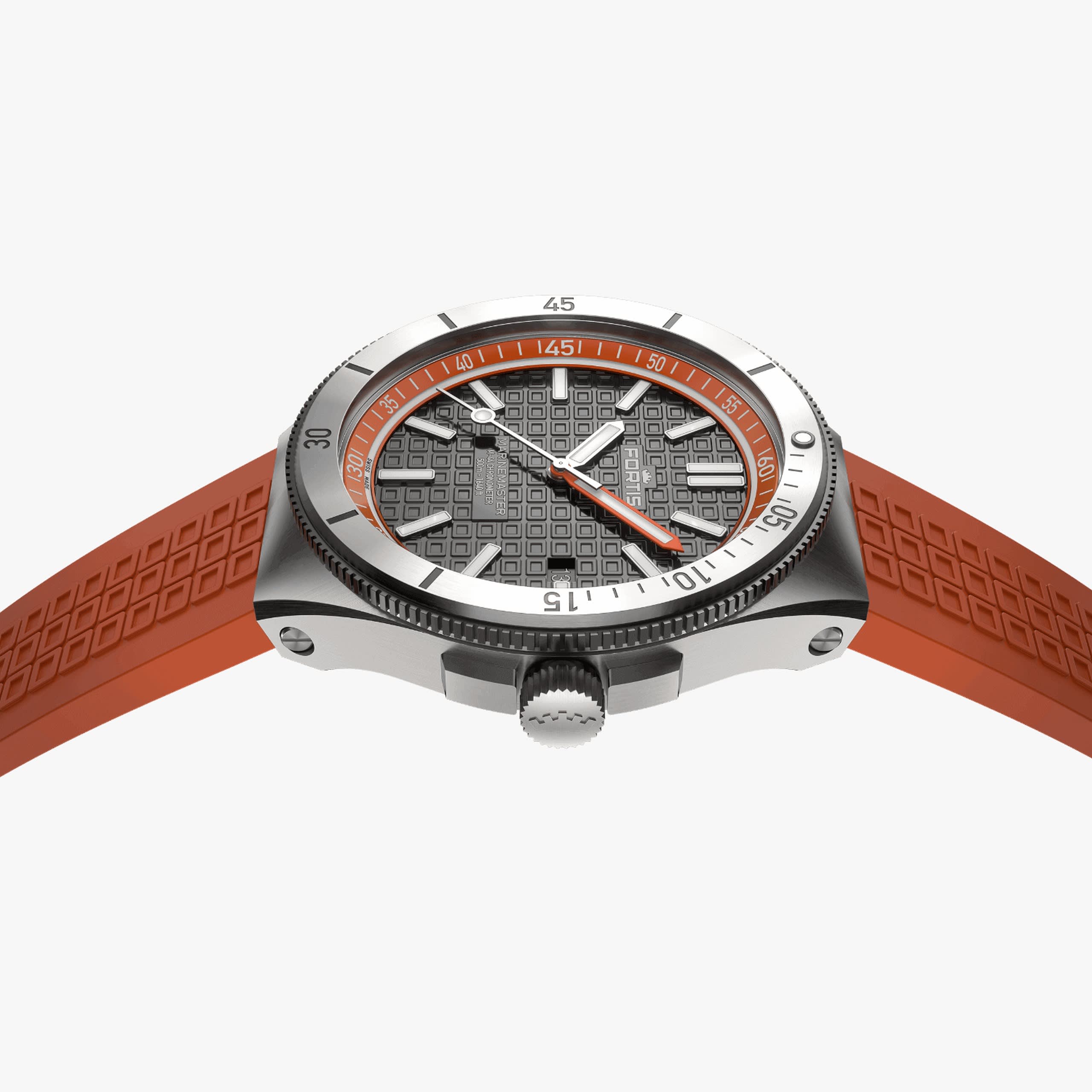 Fortis Marinemaster M-44 - Amber Orange / Horizon Strap