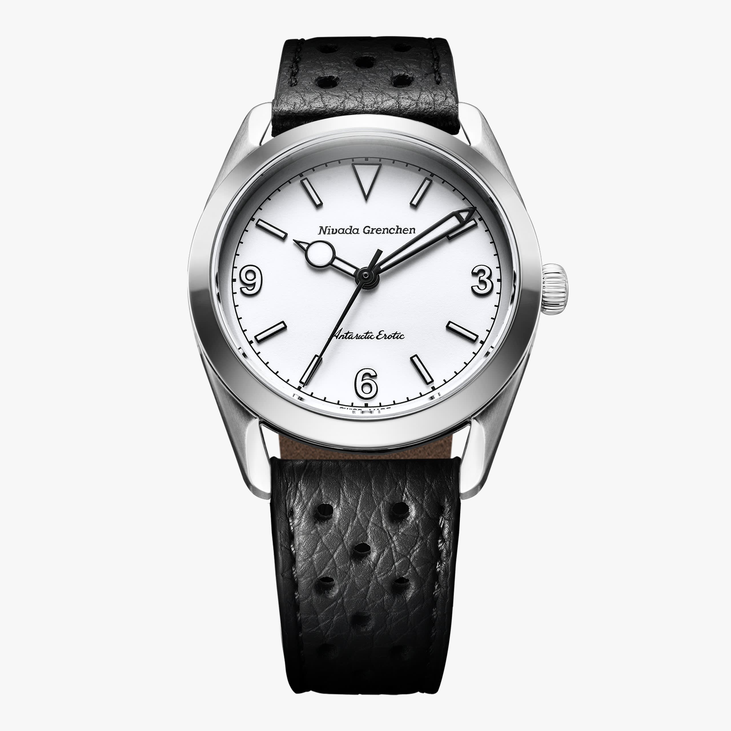 Nivada Antarctic Erotic - White - Black Racing Strap