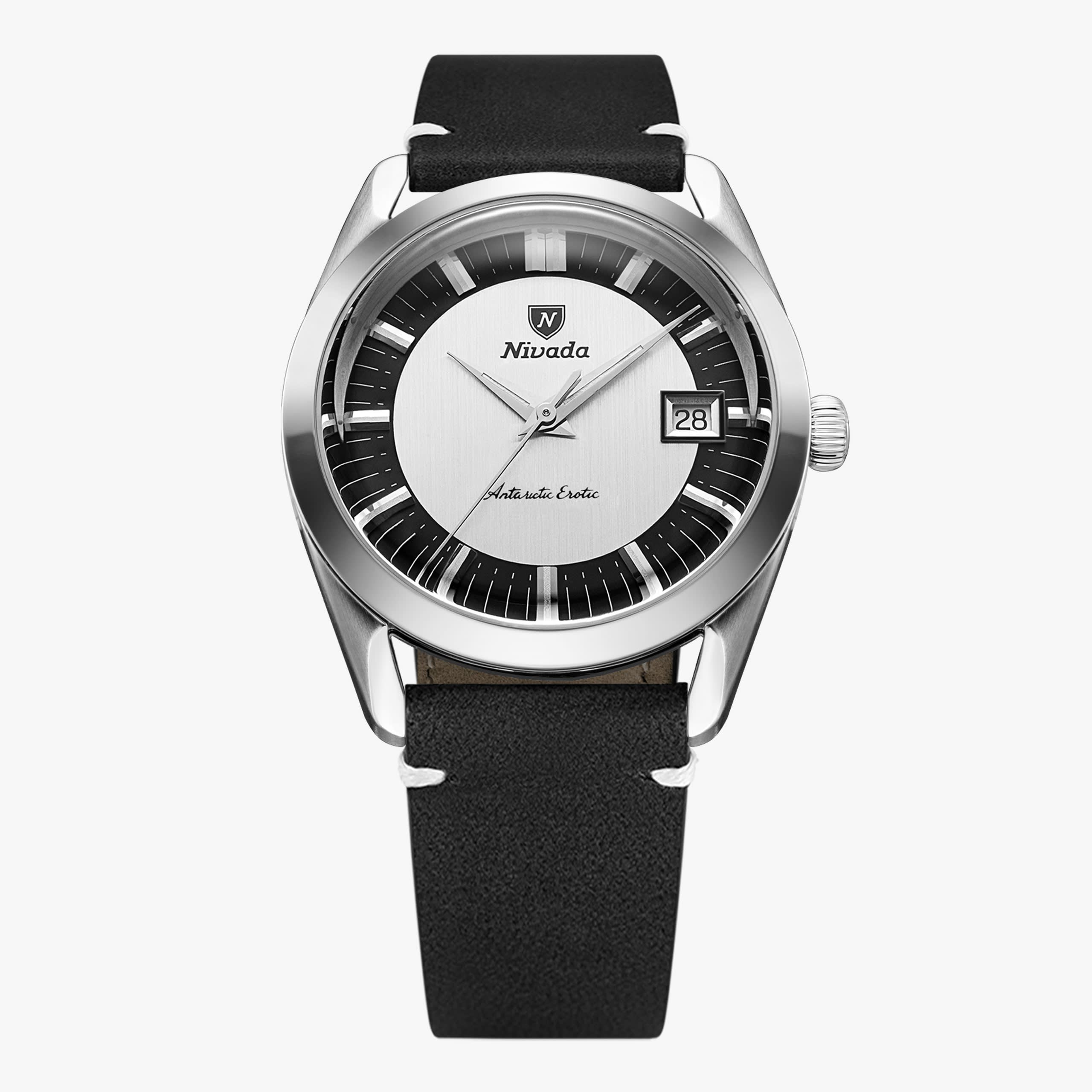 Nivada Antarctic Erotic - Tuxedo - Black Leather White Stitching