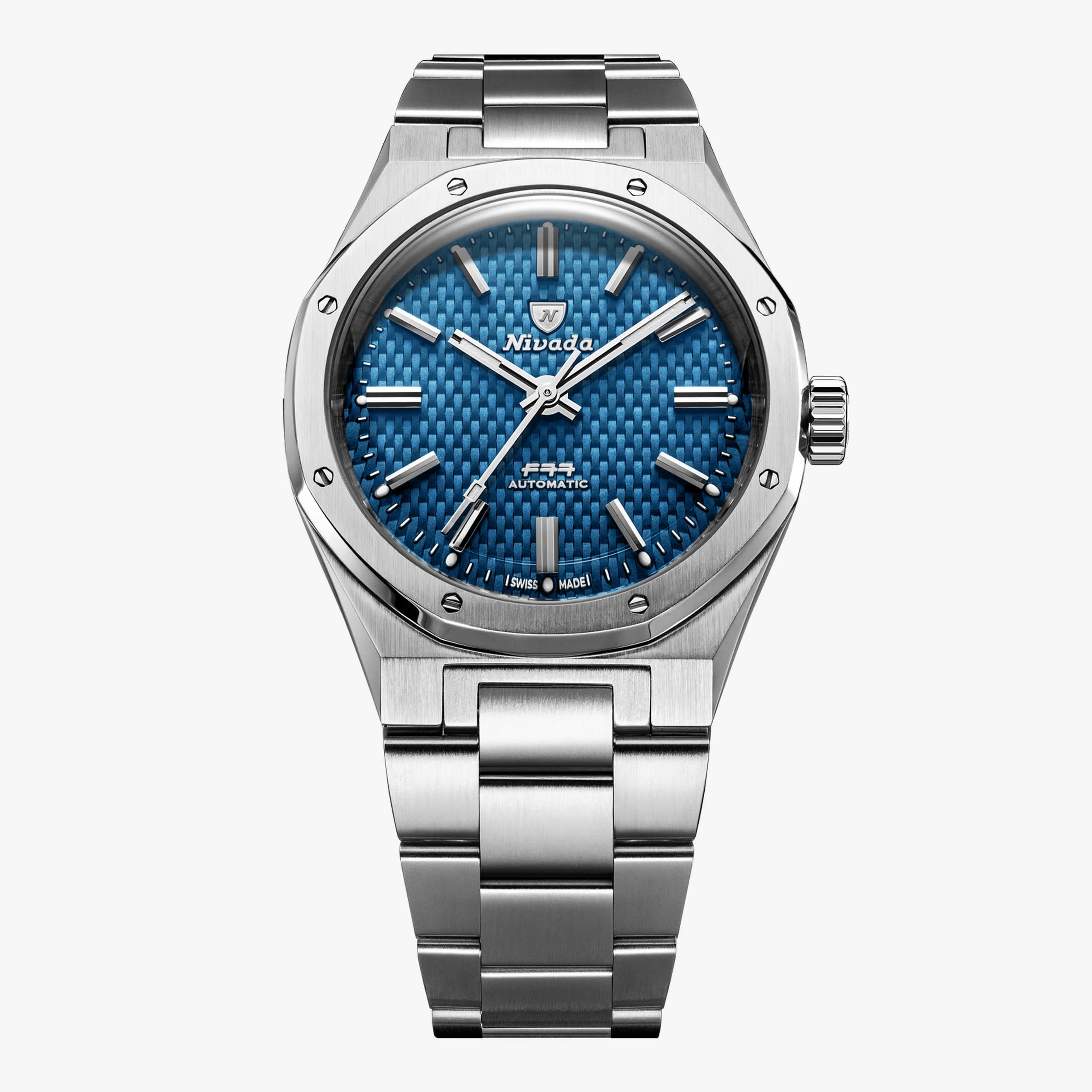 Nivada F77 Sst Blue MK1 - 37mm - Bracelet / NO Date