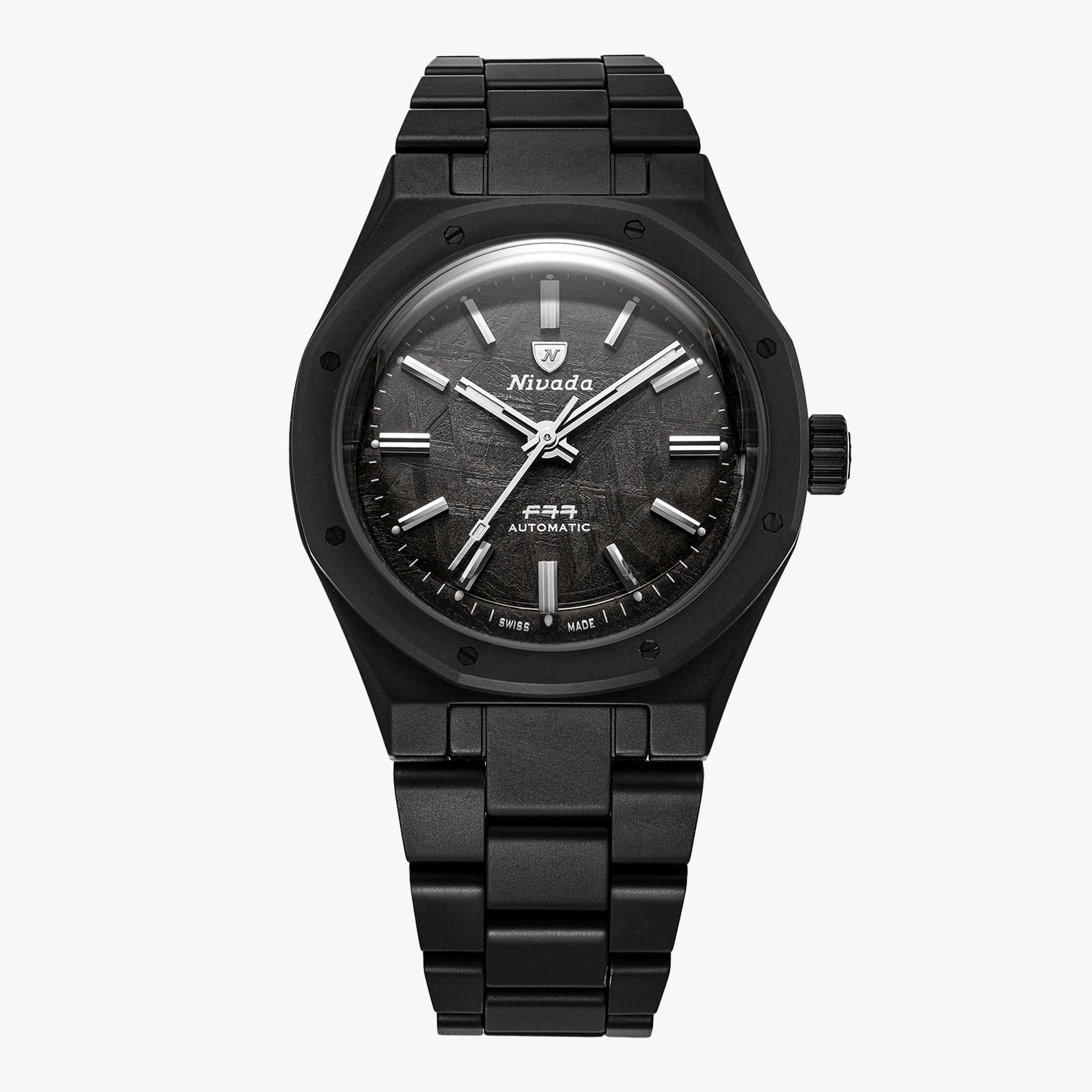 Nivada F77 Black Ceramic Meteorite MK1 - 37mm