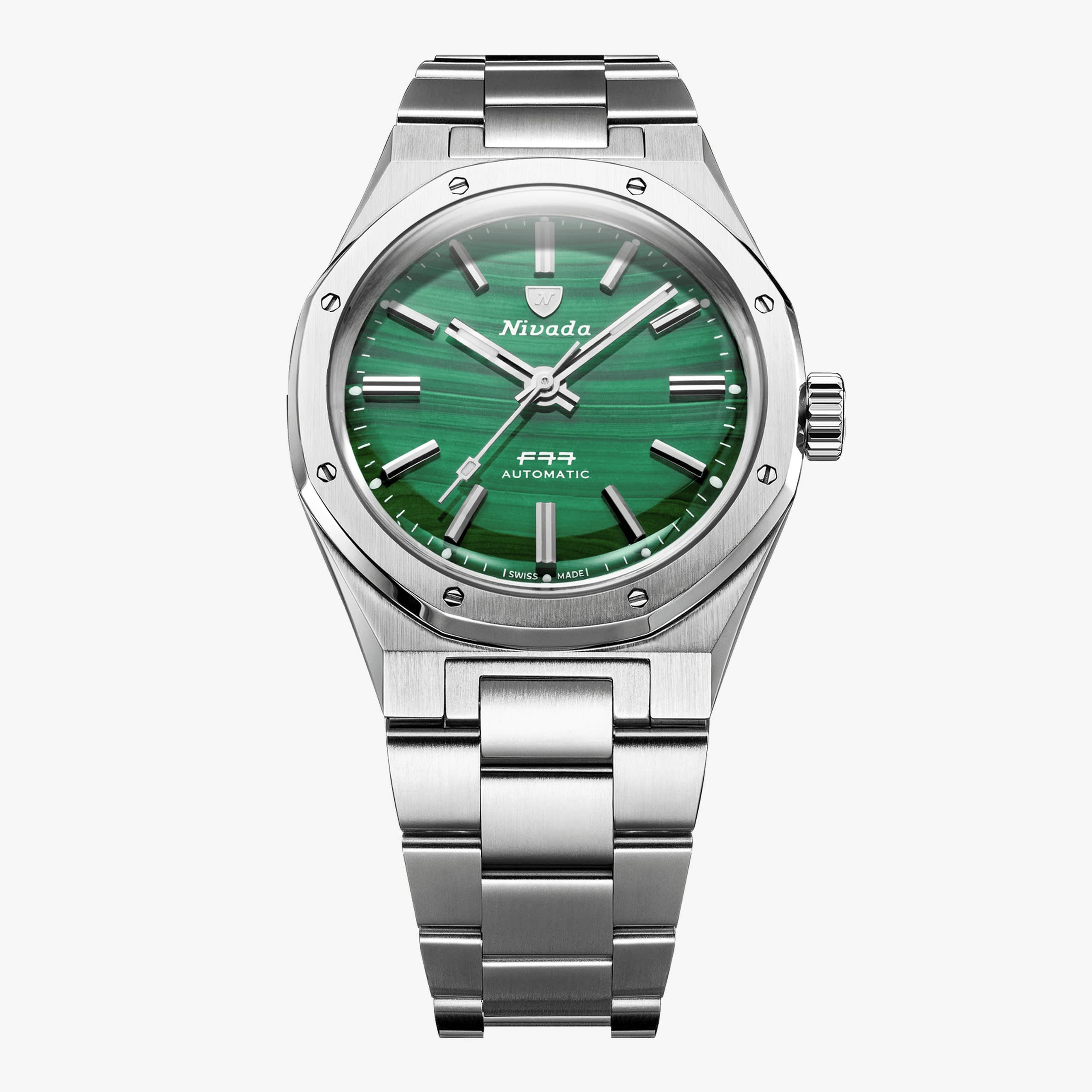 Nivada F77 Sst Malachite MK1 - 37mm - Bracelet