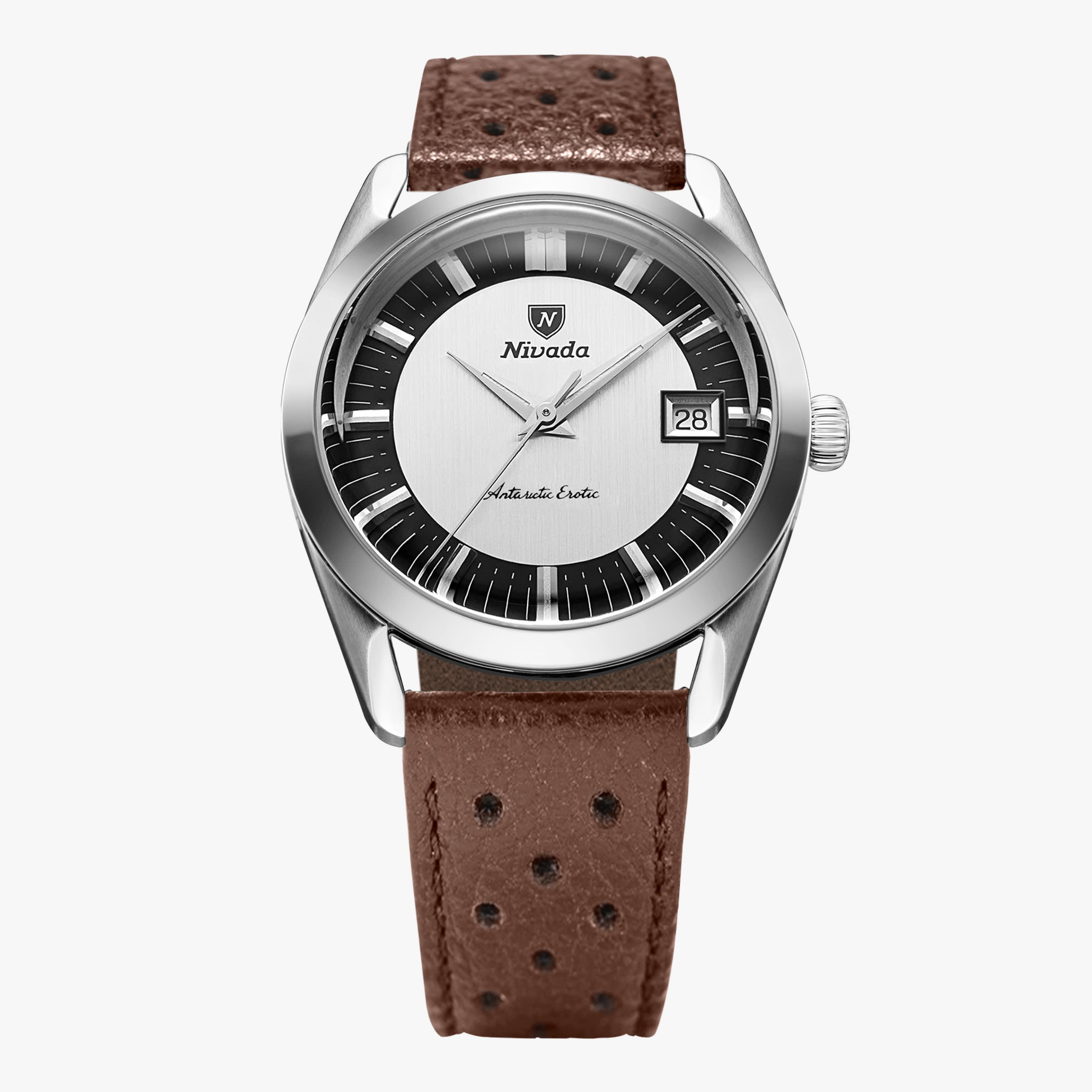 Nivada Antarctic Erotic - Tuxedo - Brown Racing strap