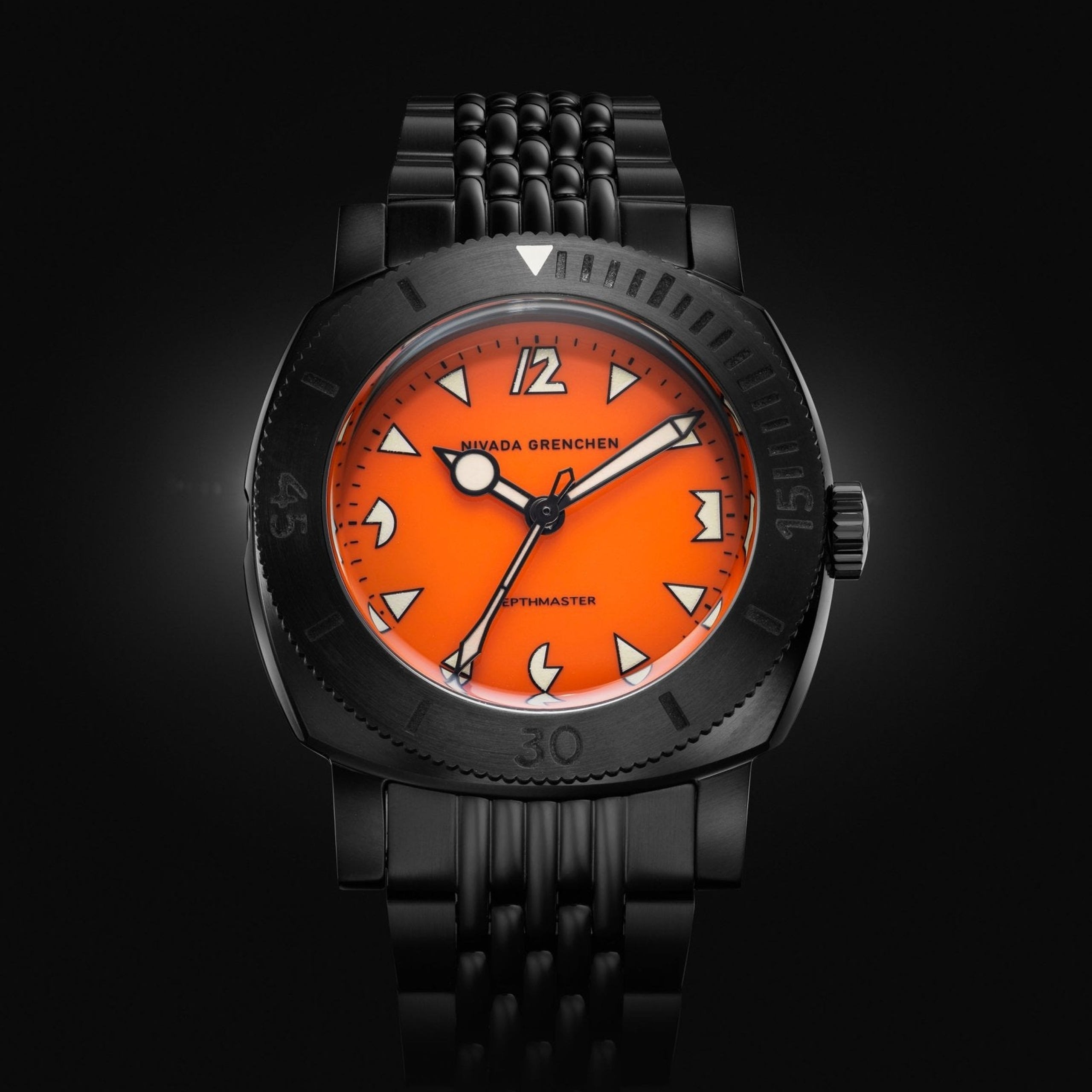 Nivada Depthmaster Black Pumpkin - Black Rubber