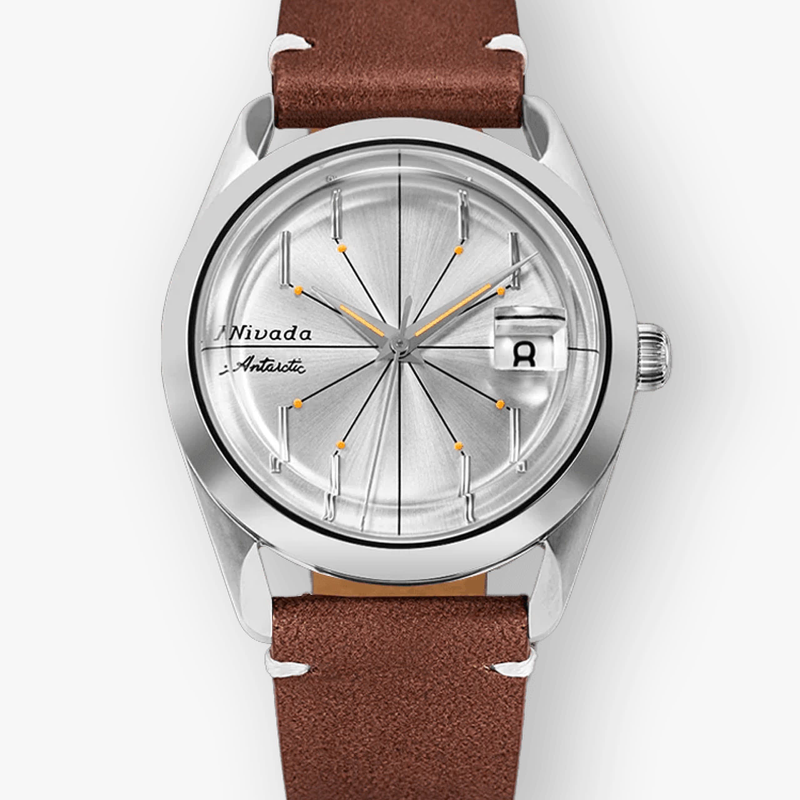 Nivada Antarctic Spider - Black leather White Stitching