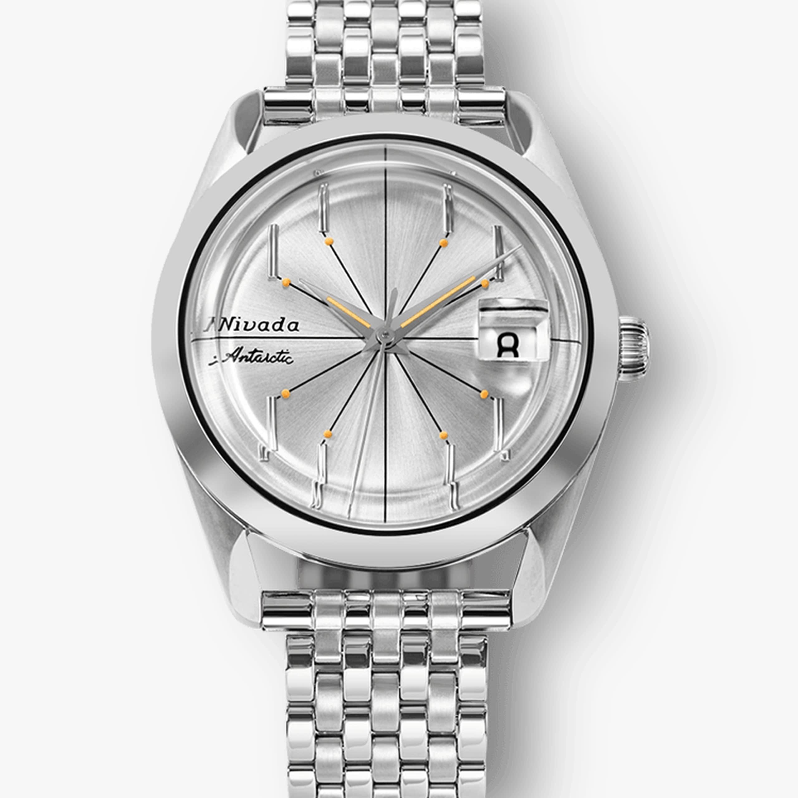 Nivada Antarctic Spider - Black leather White Stitching