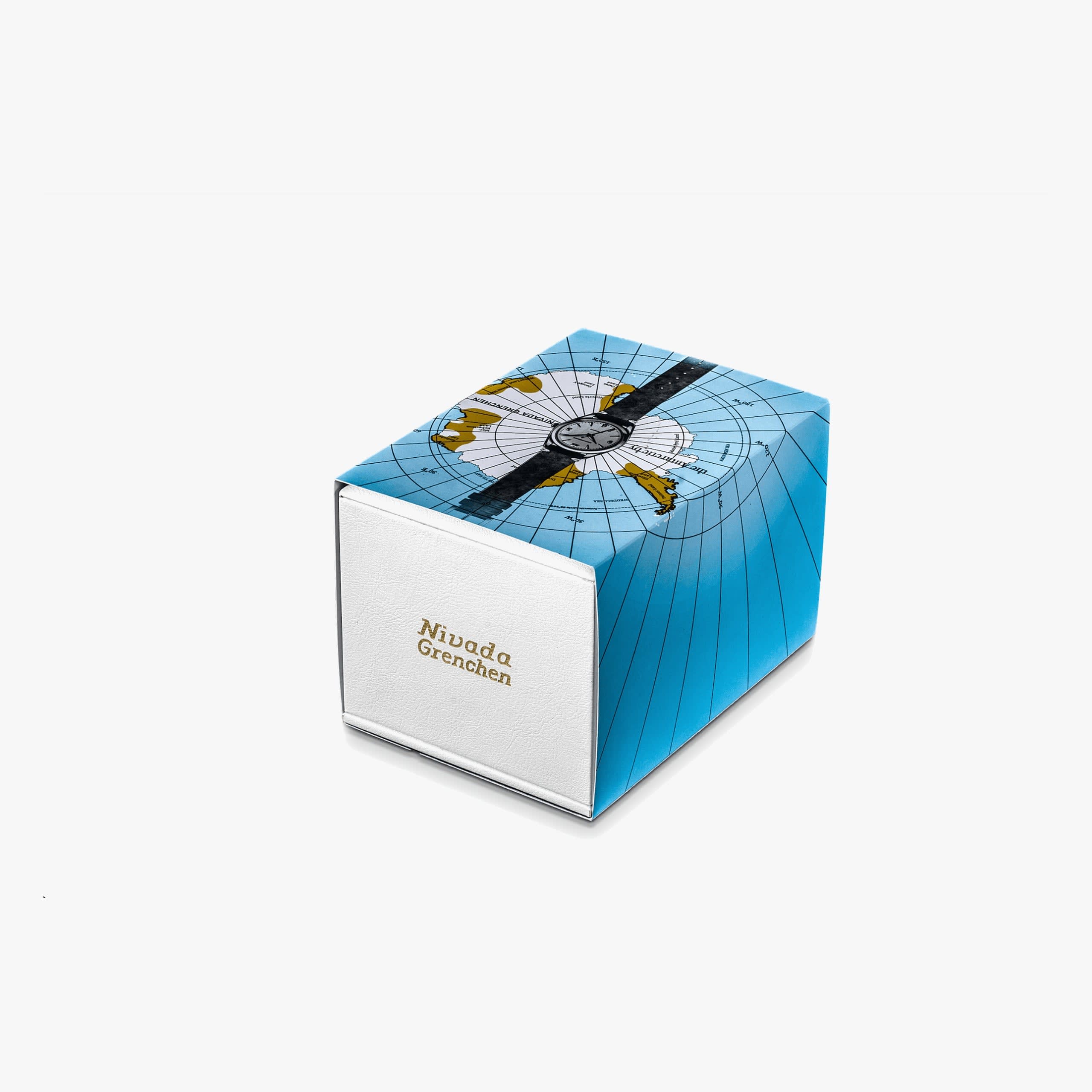 Nivada Antarctic Spider - Black leather White Stitching