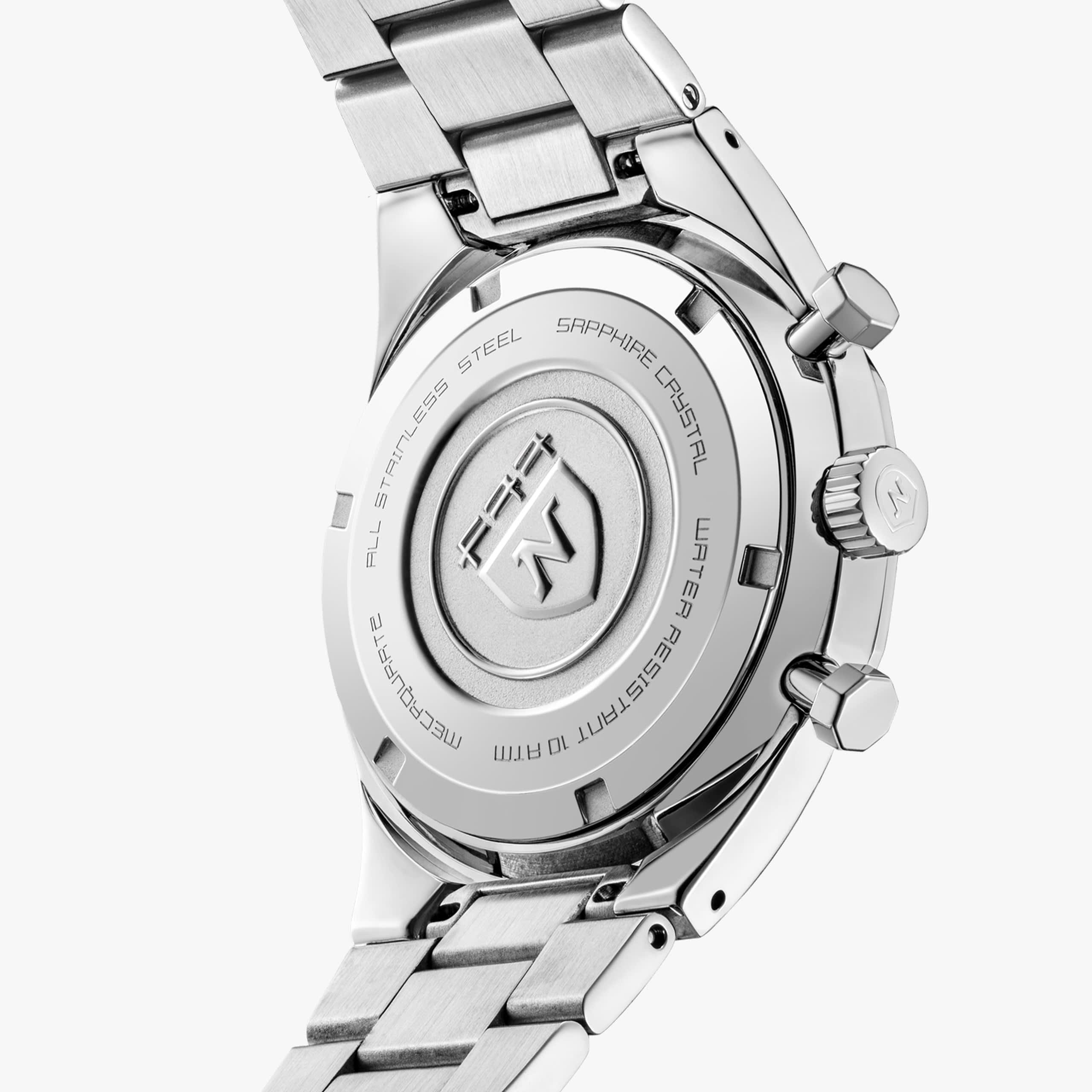 Nivada F77 Sst Chrono Mecaquartz Grey MK2 - 38mm - Bracelet