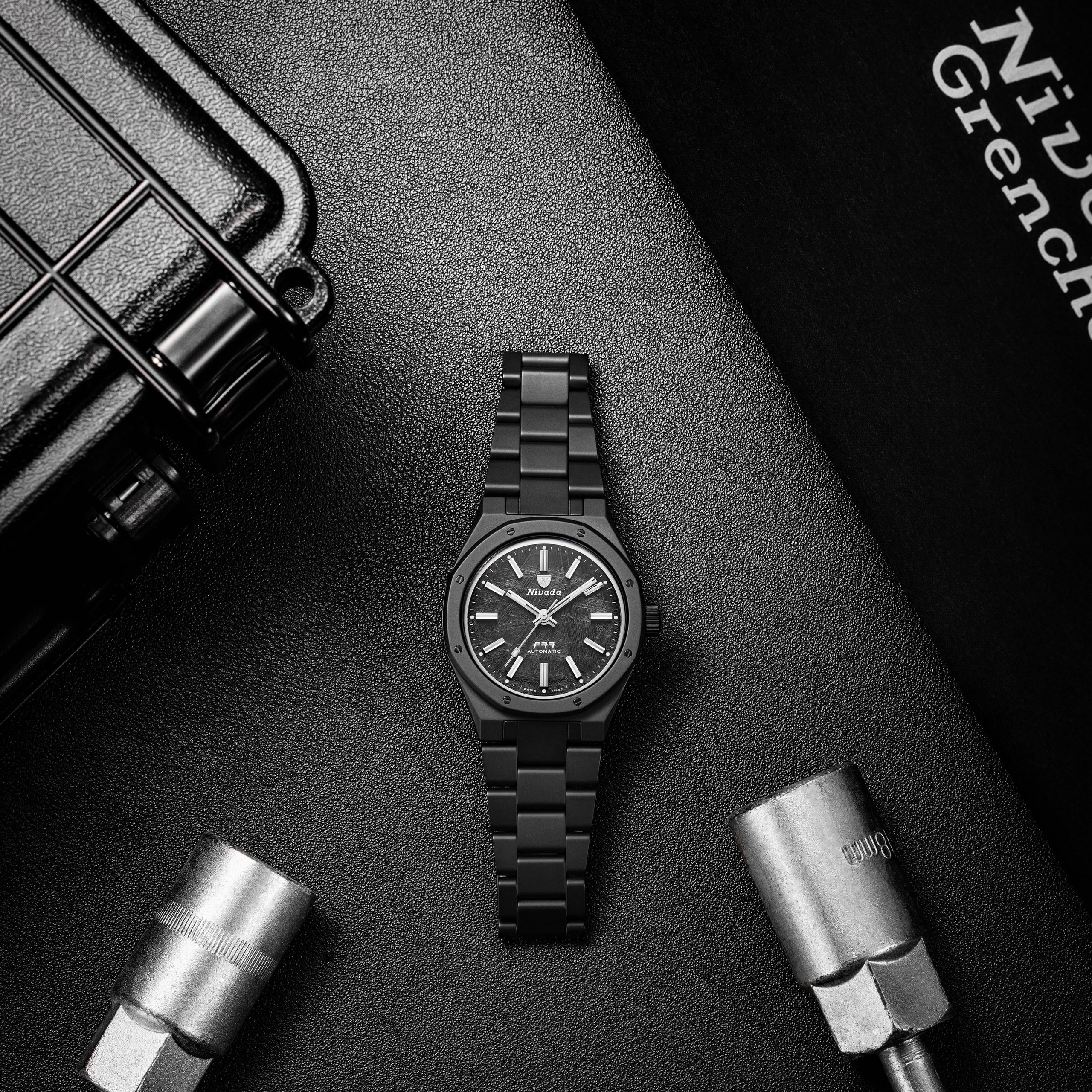 Nivada F77 Black Ceramic Meteorite MK1 - 37mm