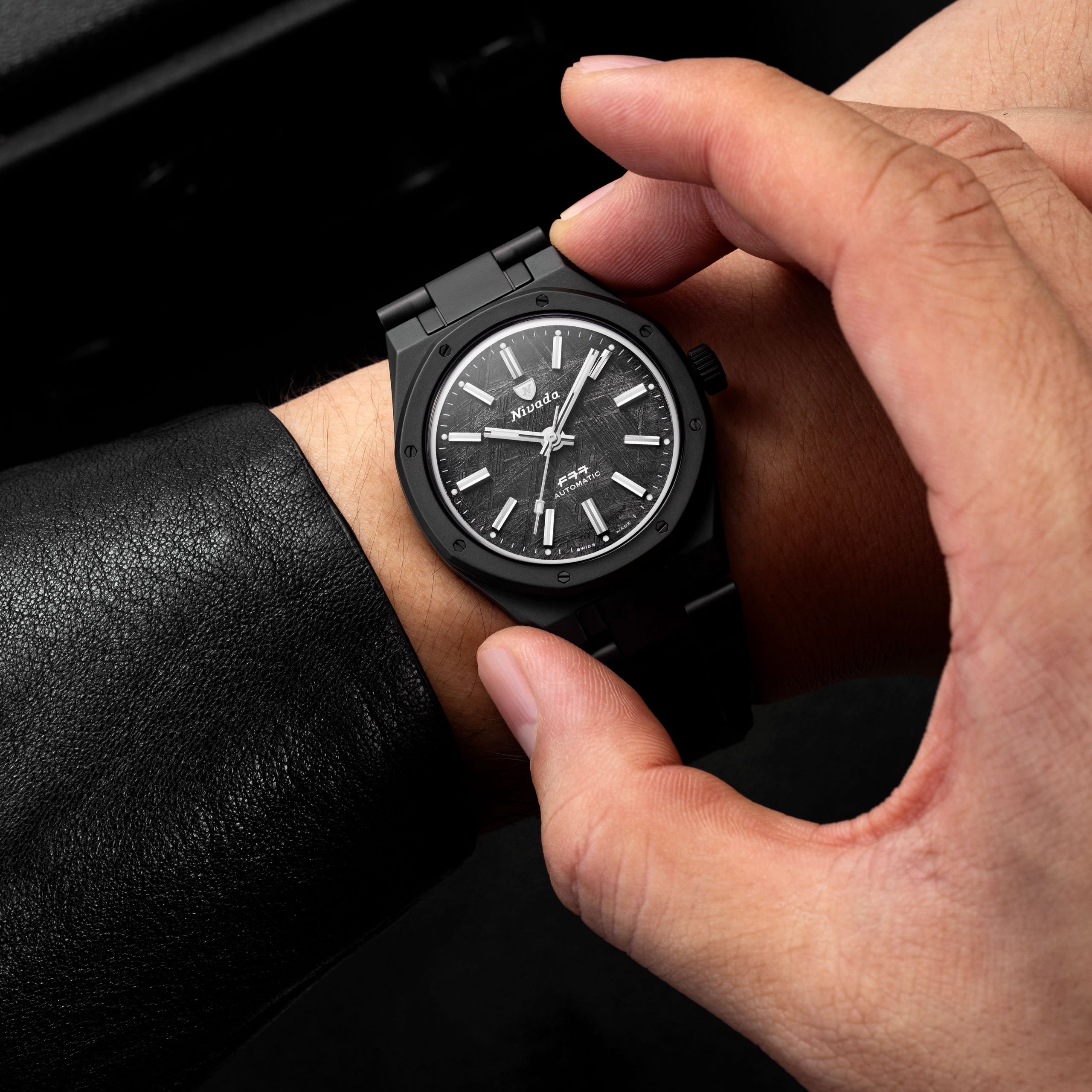 Nivada F77 Black Ceramic Meteorite MK1 - 37mm