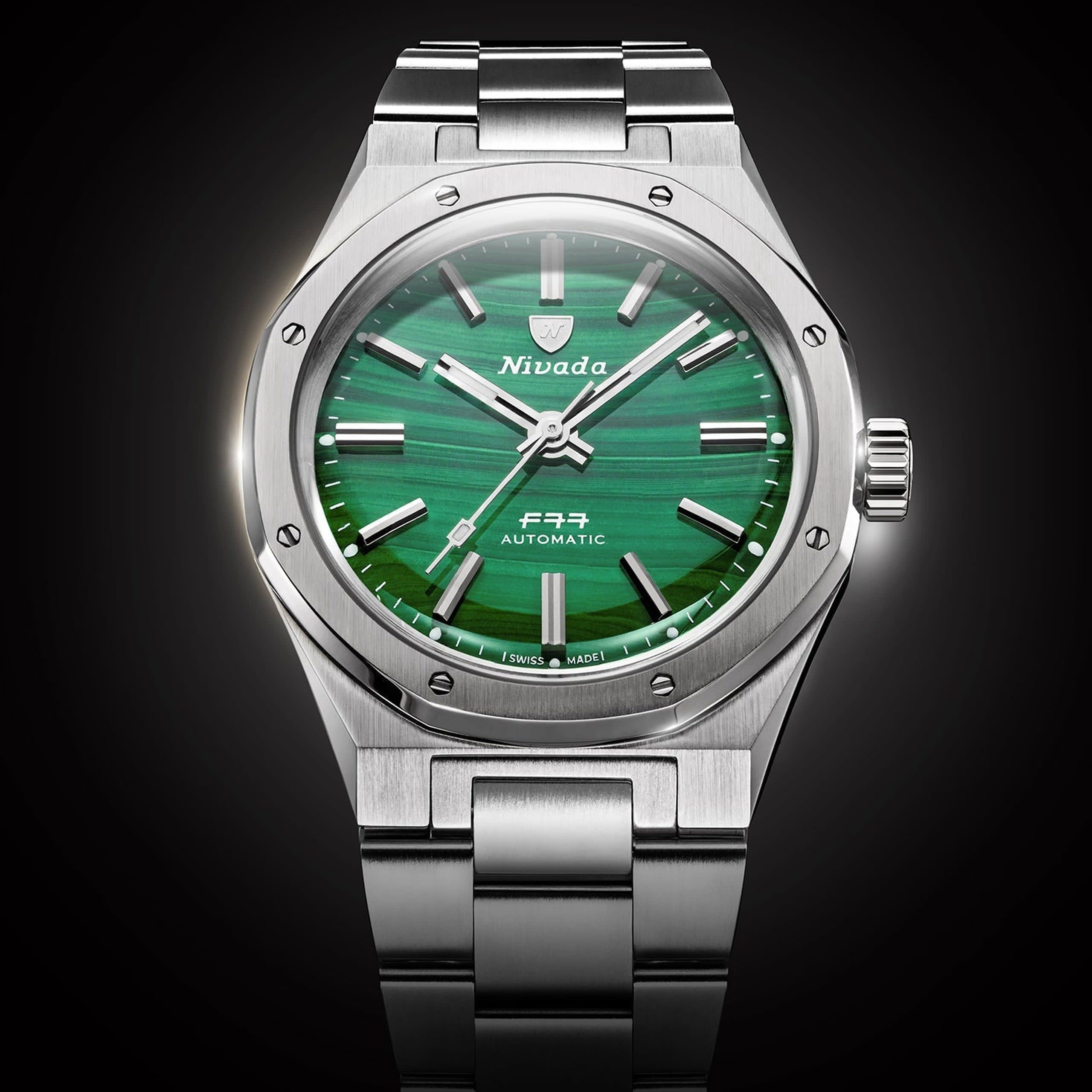 Nivada F77 Sst Malachite MK1 - 37mm - Bracelet