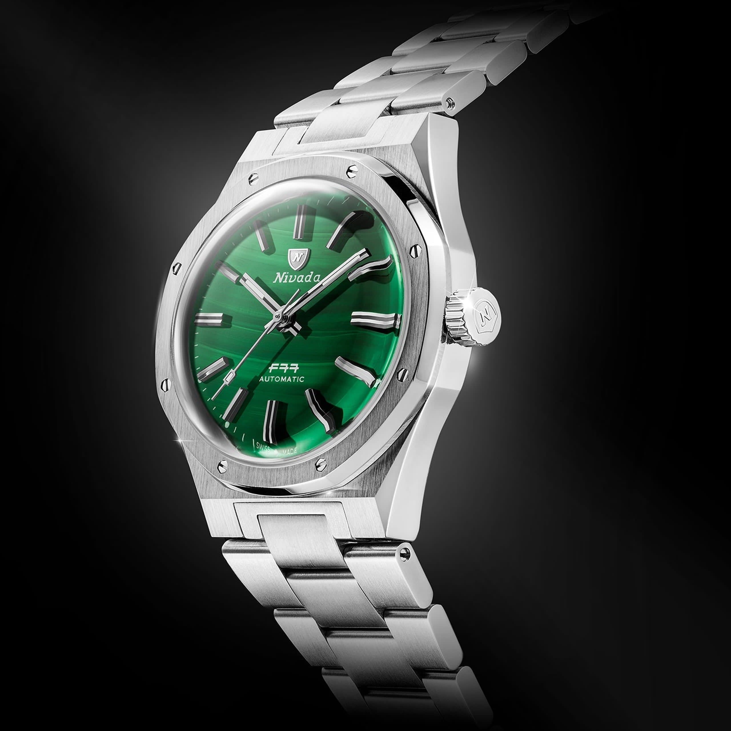 Nivada F77 Sst Malachite MK1 - 37mm - Bracelet