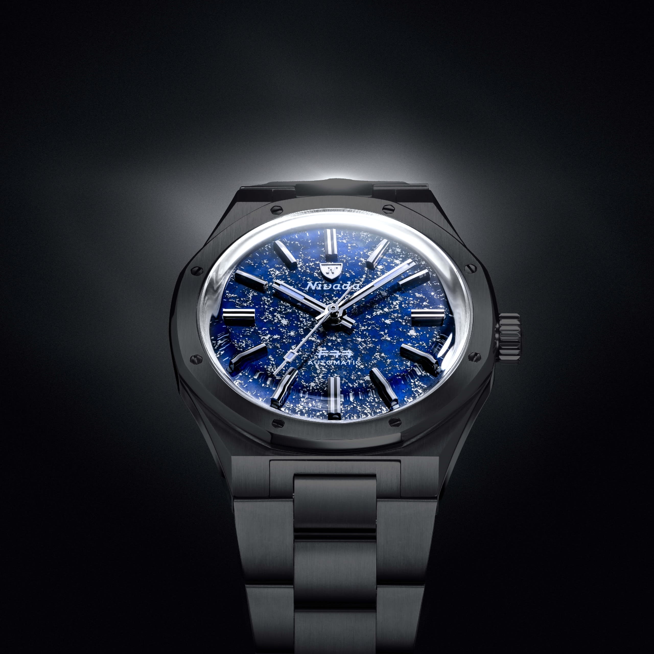 Nivada F77 Black Ceramic Lapis Lazuli MK1 - 37mm