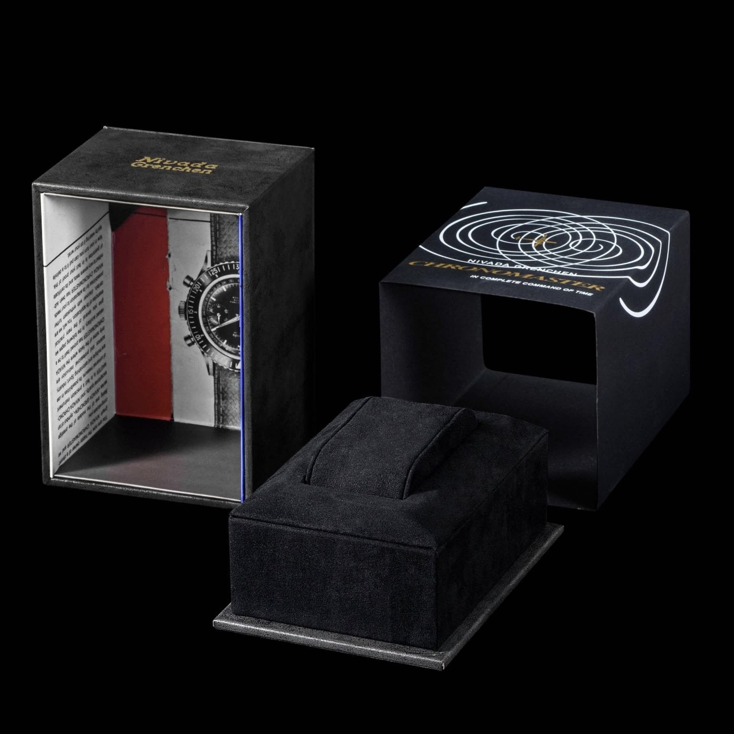 Nivada White Lollipop Manual INTER.BEZEL - Black leather