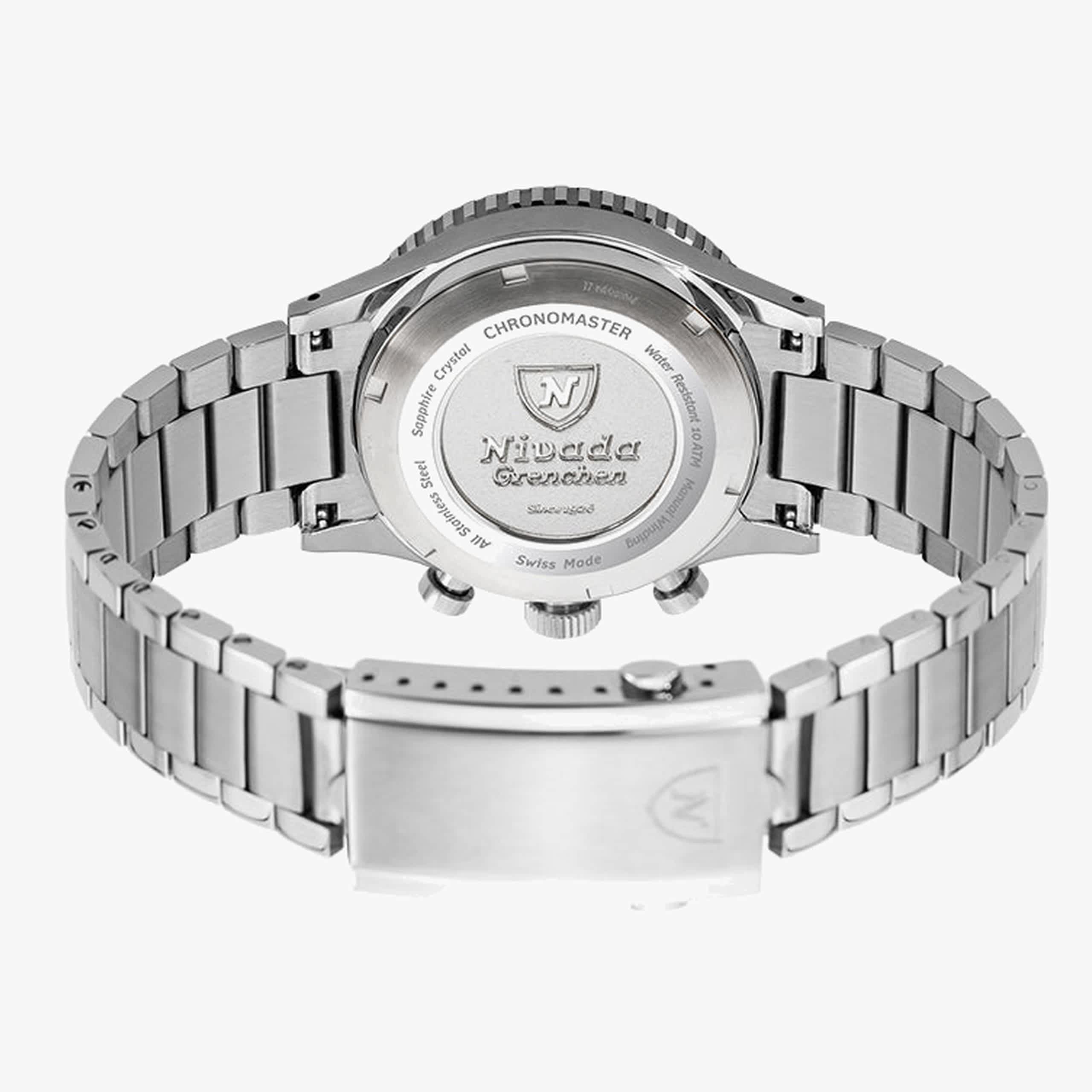 Nivada Broad Arrow INTER.BEZEL - Manual - Black leather