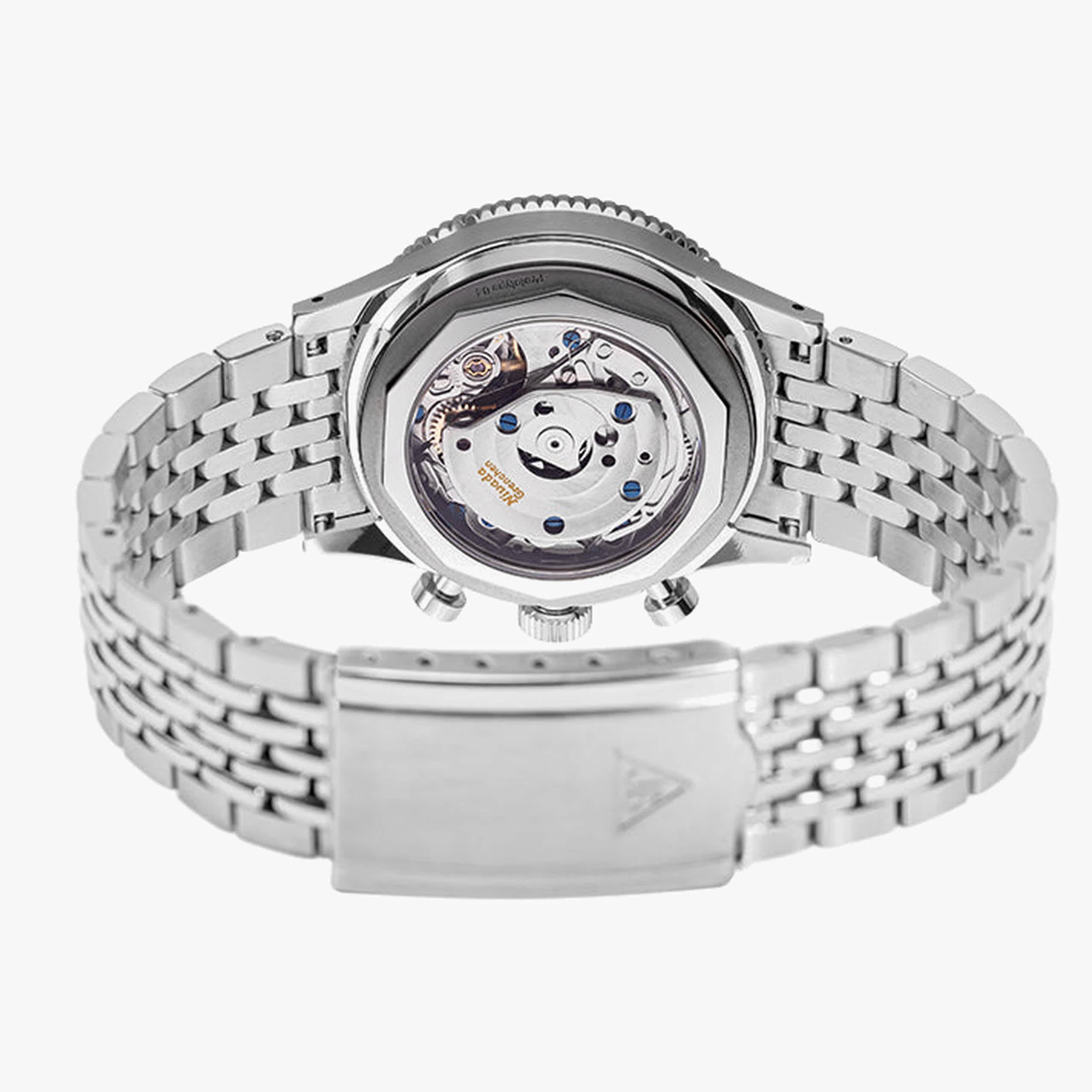 Nivada Broad Arrow INTER.BEZEL - Manual - Black leather