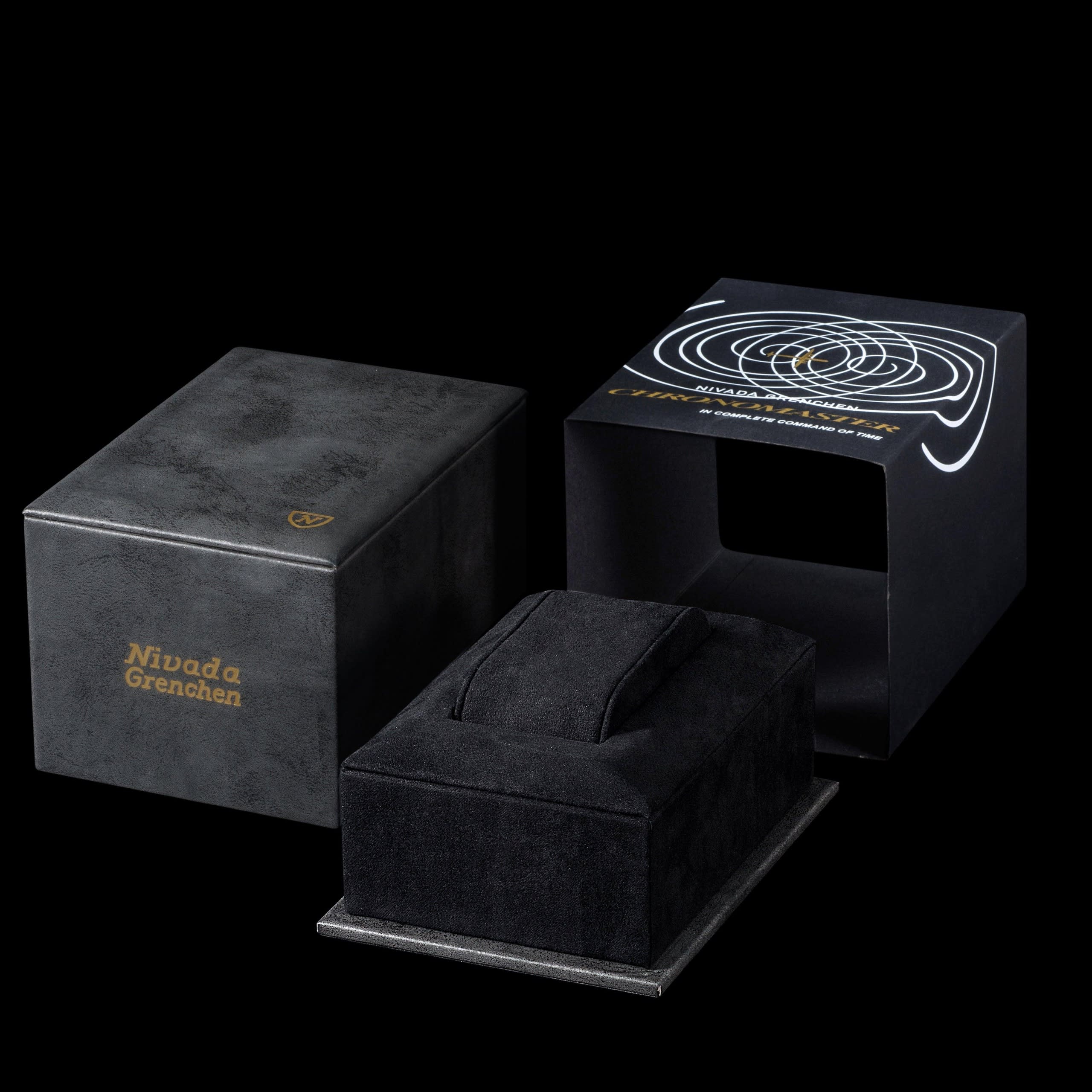 Nivada Broad Arrow INTER.BEZEL - Manual - Black leather