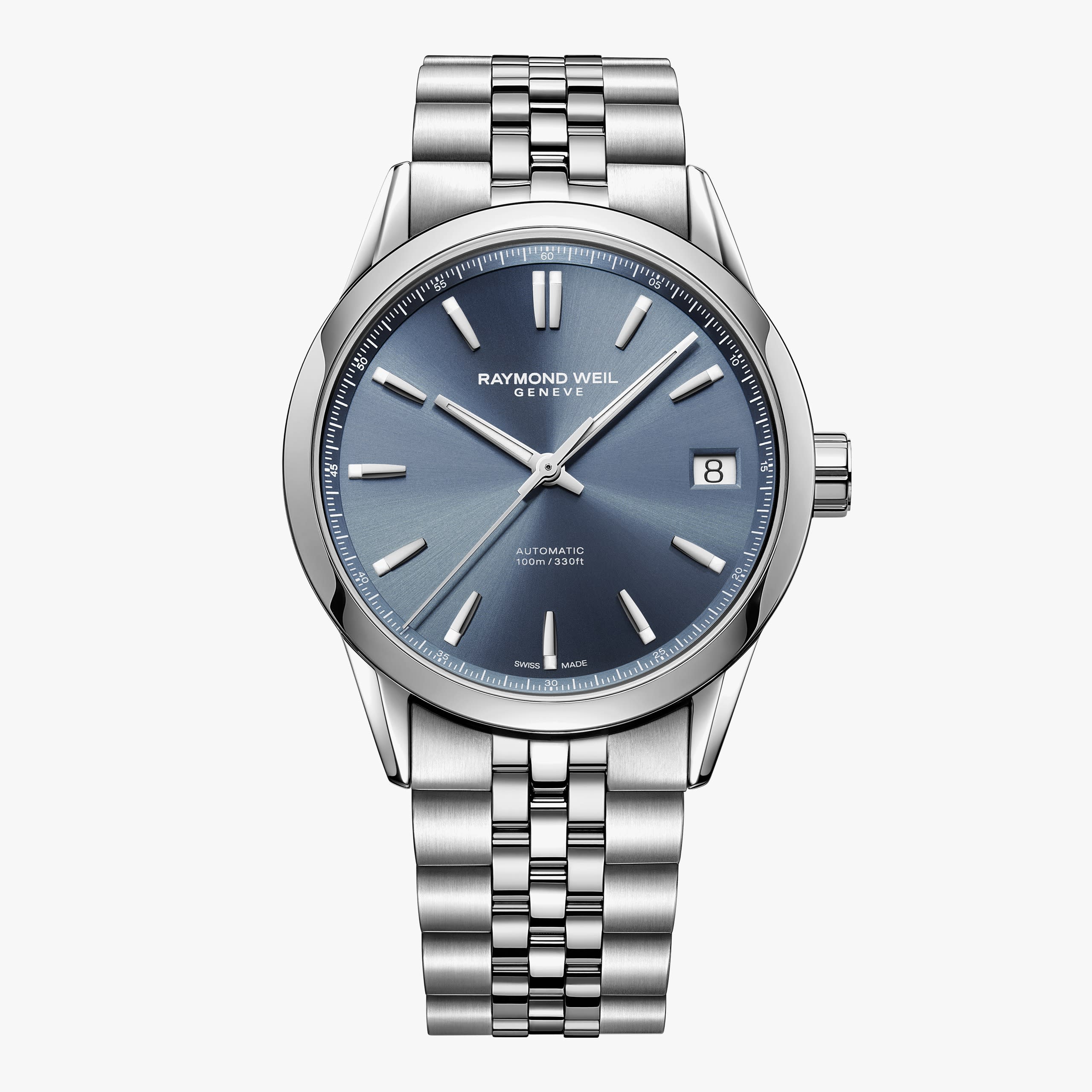 Raymond Weil Freelancer Men's Automatic Blue Dial Stainless Steel Bracelet Watch
