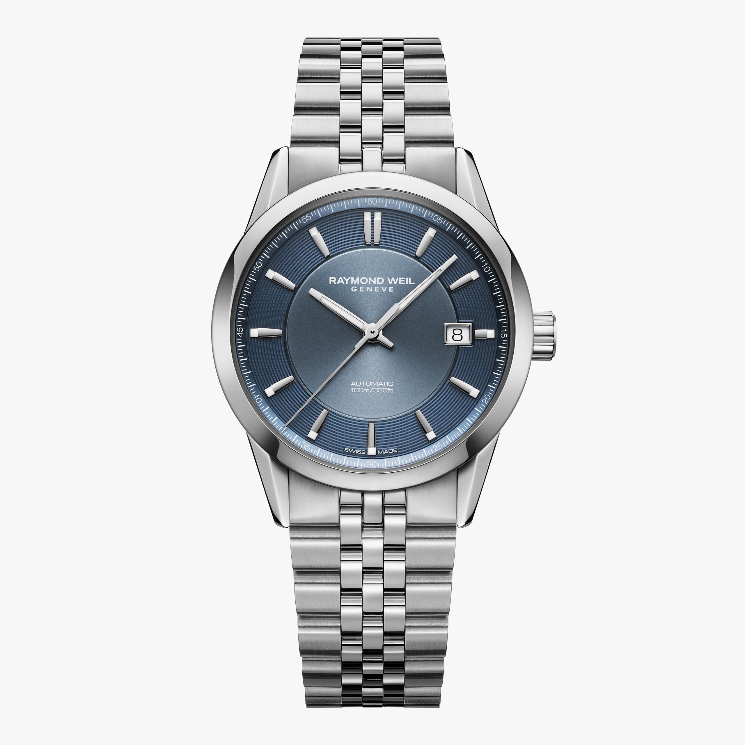 Raymond Weil Freelancer Automatic Blue Dial Stainless Steel Bracelet Watch