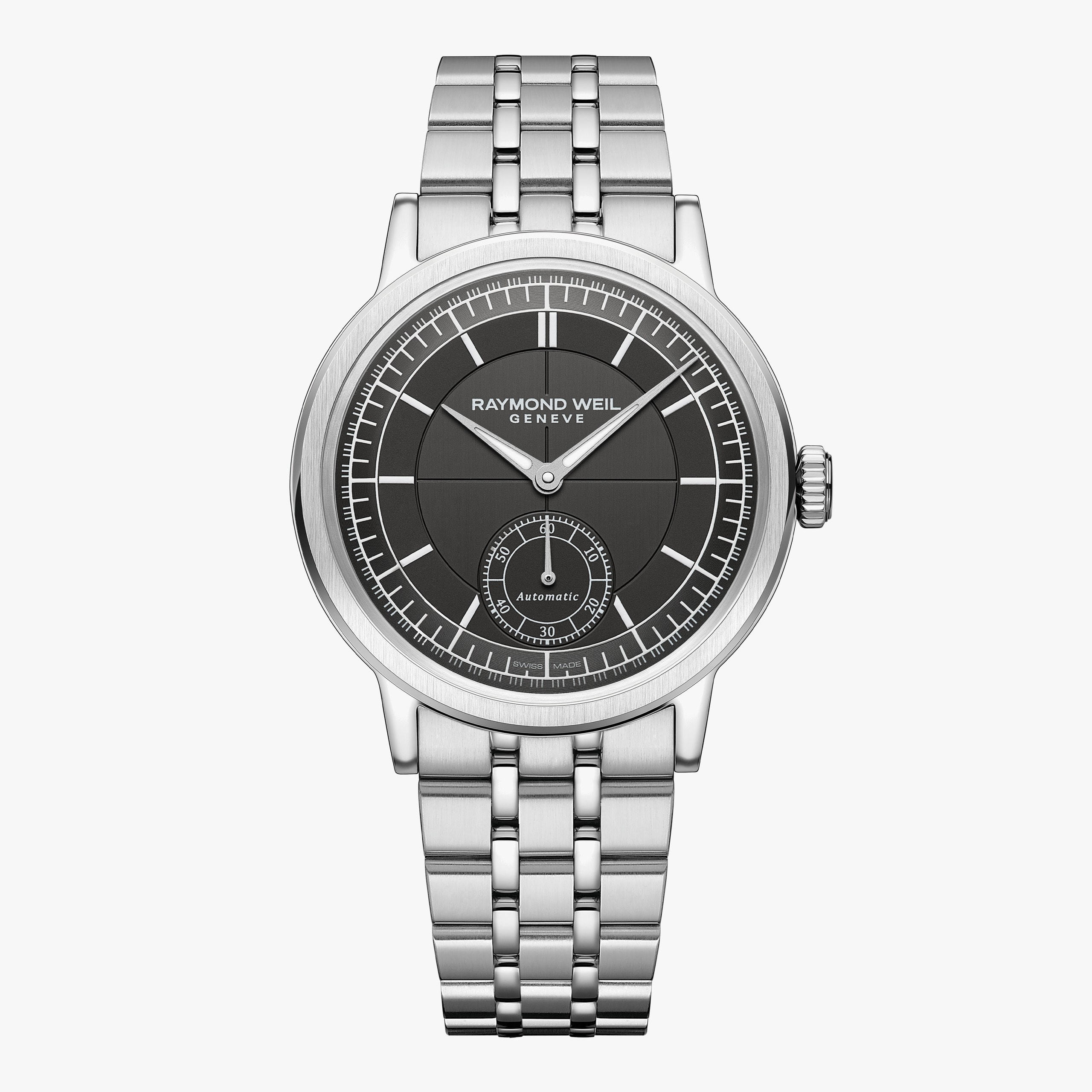 Raymond Weil Millesime Men's Automatic Small Seconds Anthracite Sector Dial Bracelet Watch