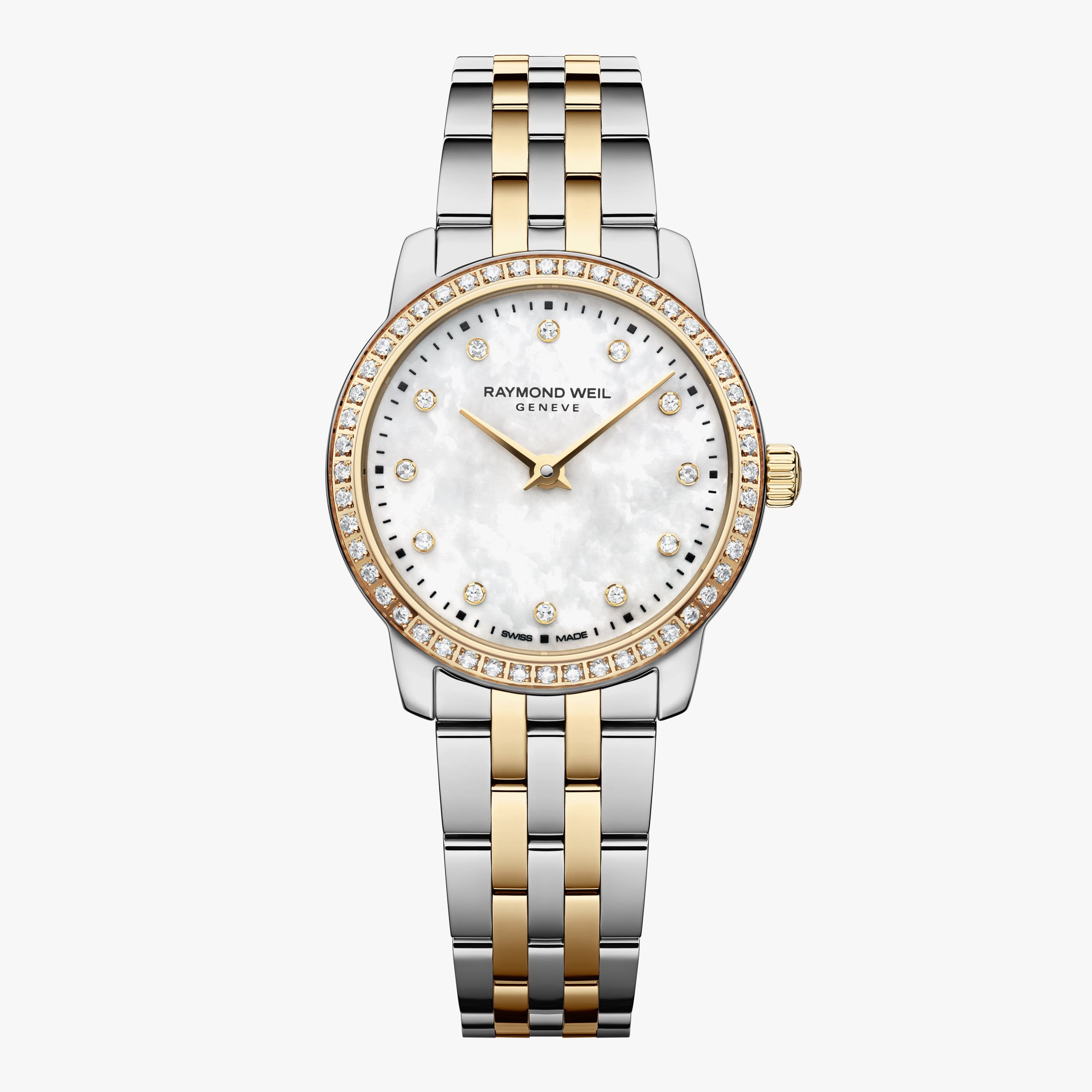 Raymond Weil Toccata Ladies Classic Two-tone Gold 60 Diamond Steel Quartz Watch