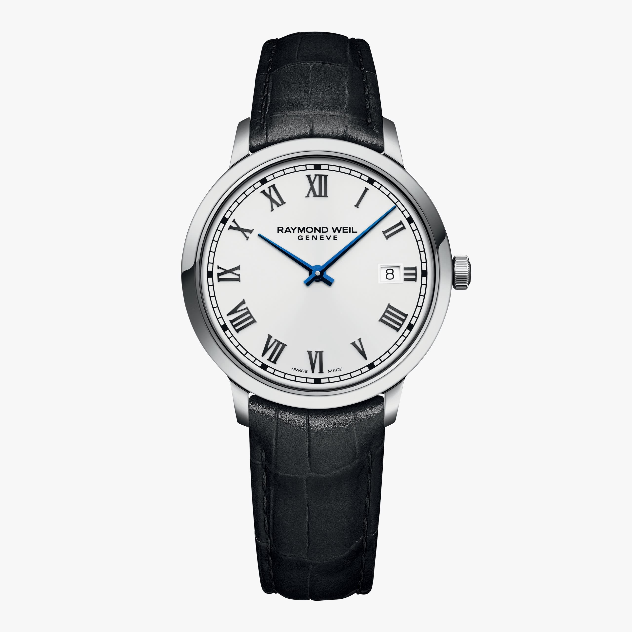 Raymond Weil Toccata Men's Classic White Dial Leather Quartz Watch