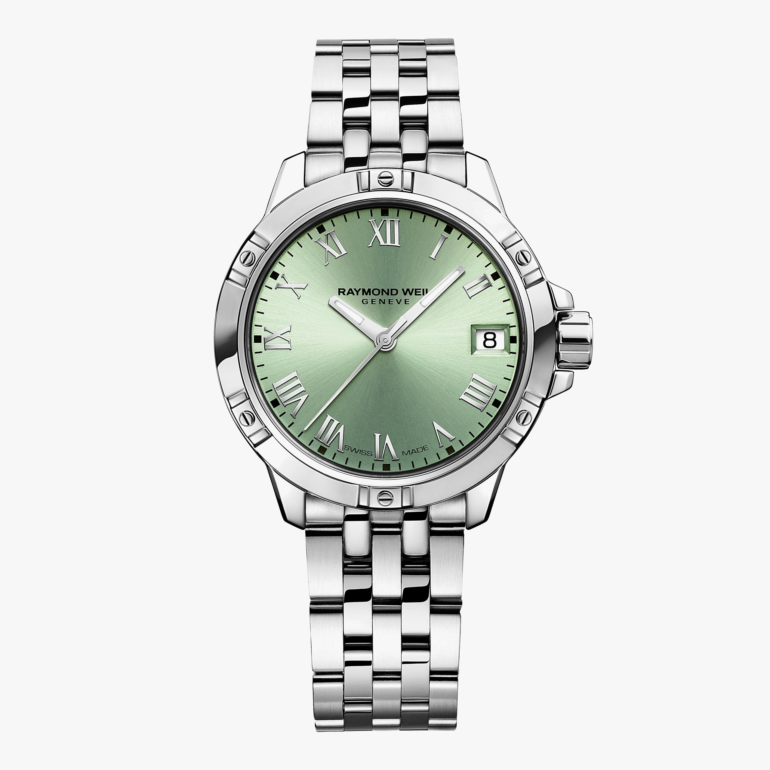 Raymond Weil Tango Classic Ladies Quartz Green Dial Steel Date Watch