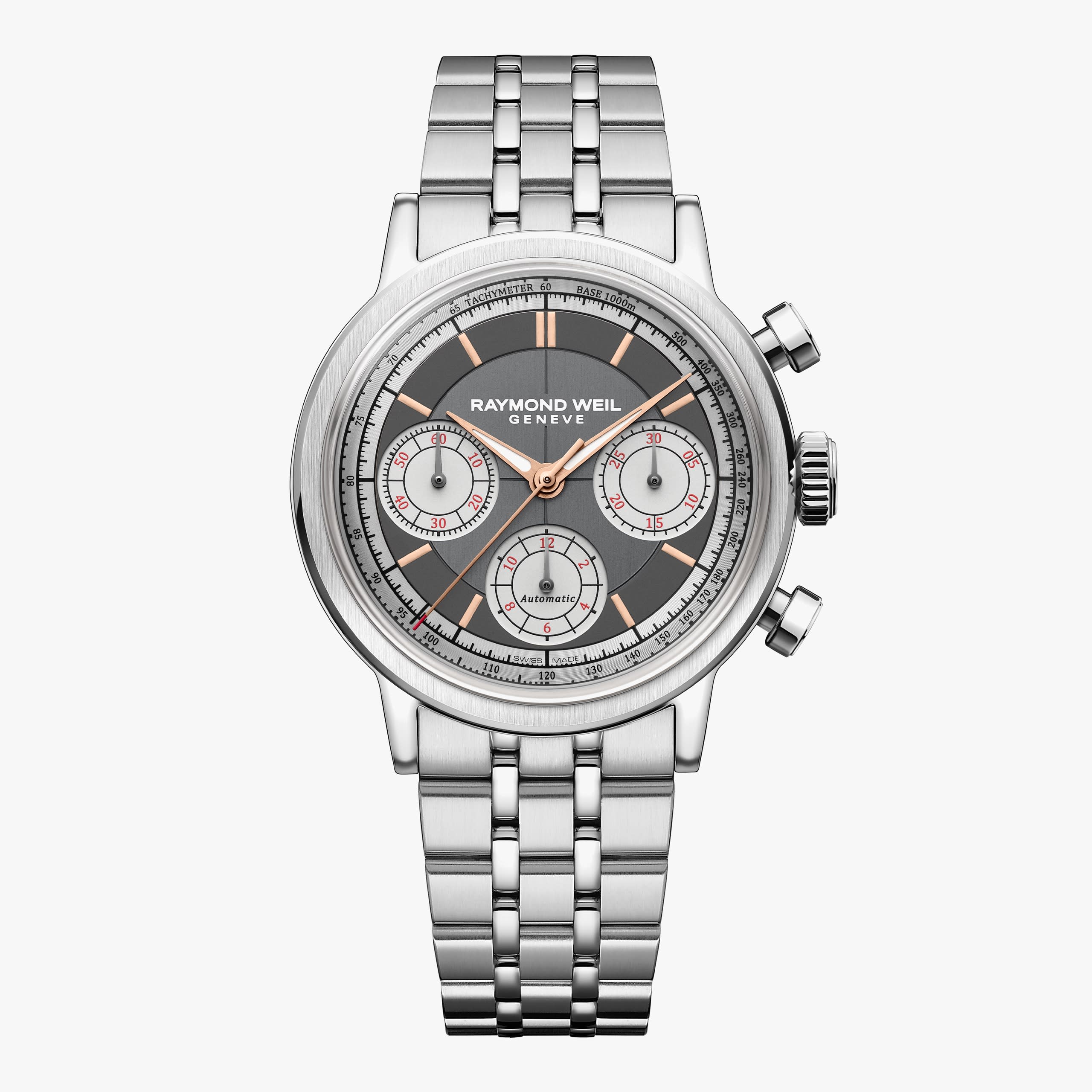 Raymond Weil Millesime Automatic Tri-Compax Chronograph Anthracite Sector Dial Watch