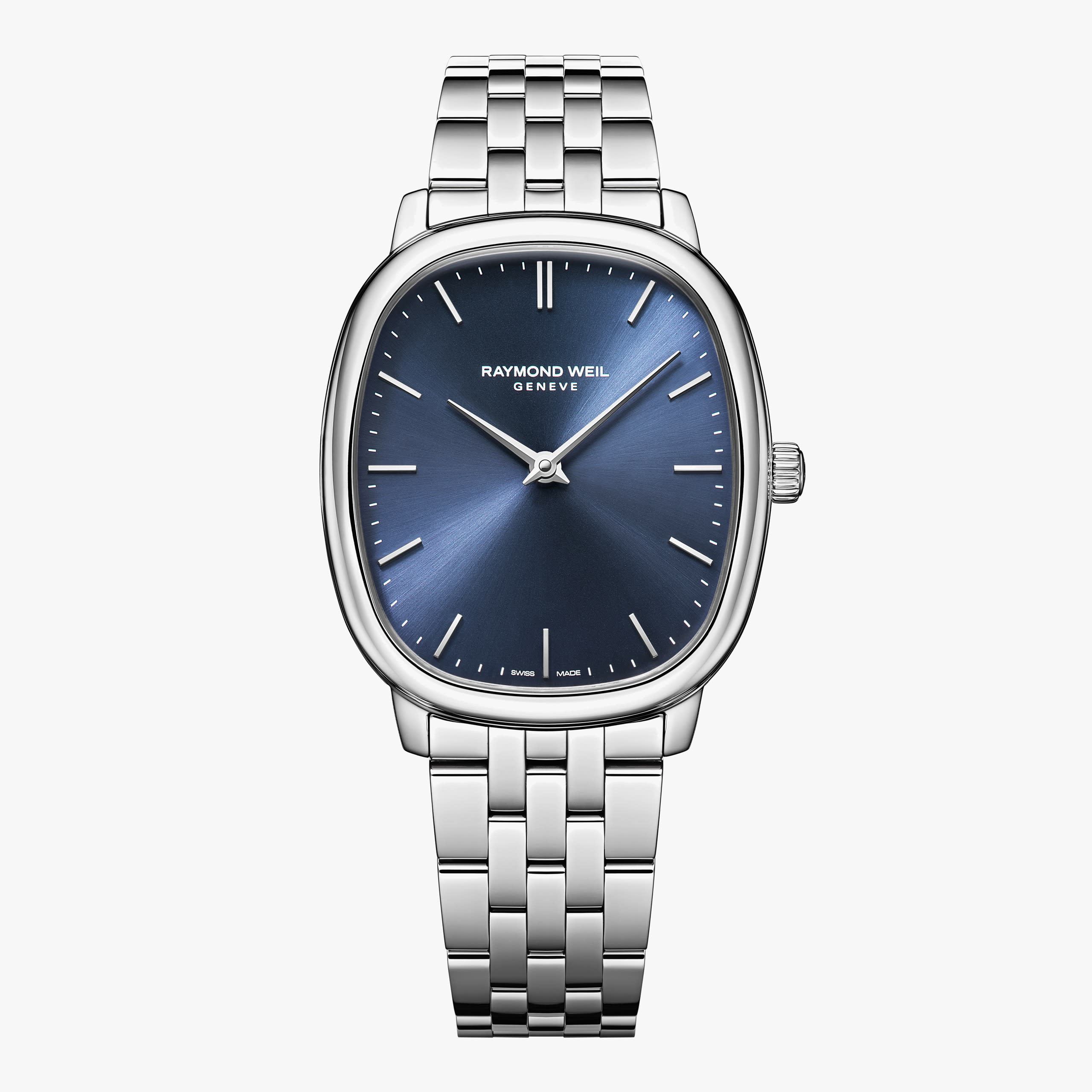 Raymond Weil Toccata Heritage Blue dial Mechanical Bracelet Watch, 33 x