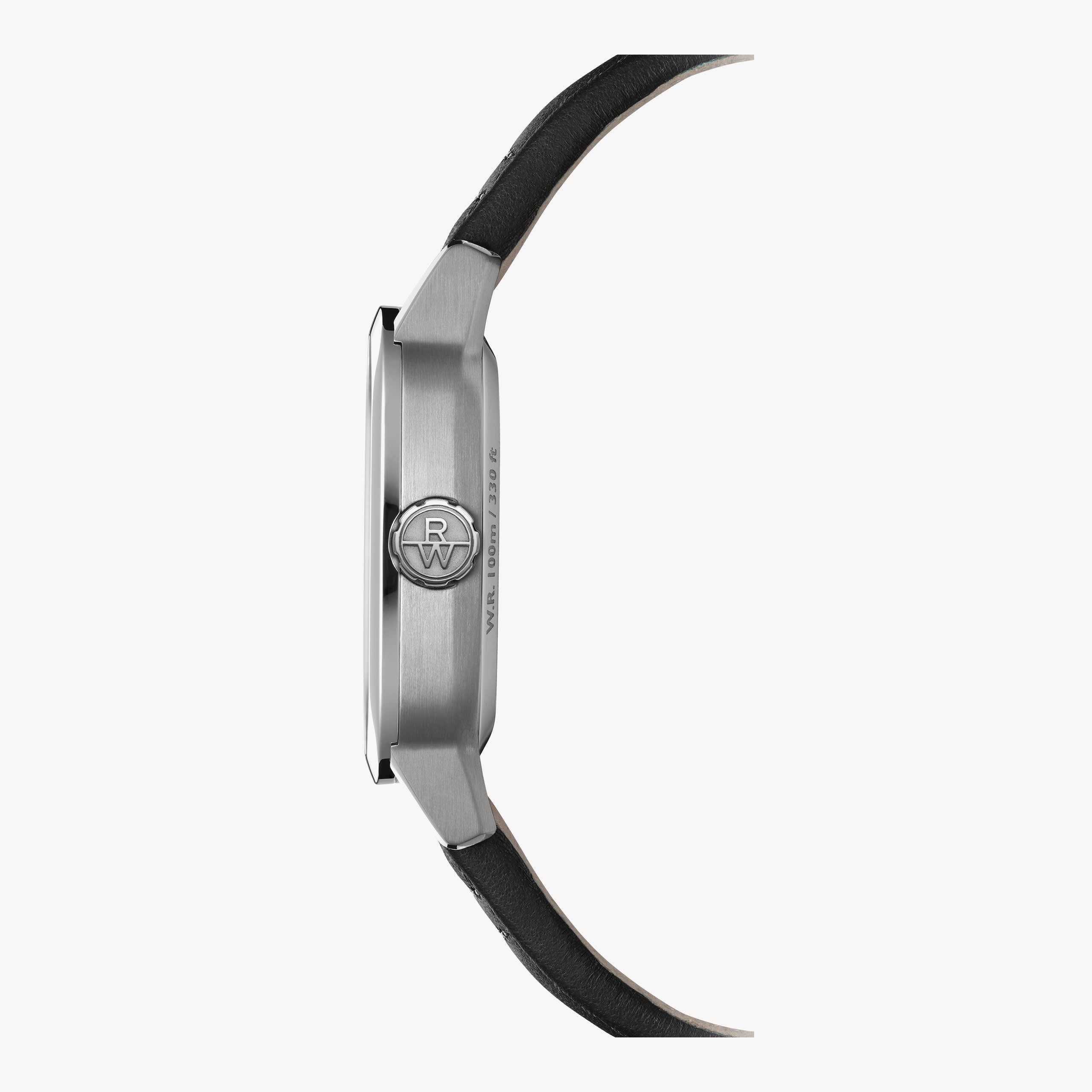 Raymond Weil Freelancer Calibre RW1212 Men's Automatic Black Leather Strap Cushion Shape Watch, 40 x