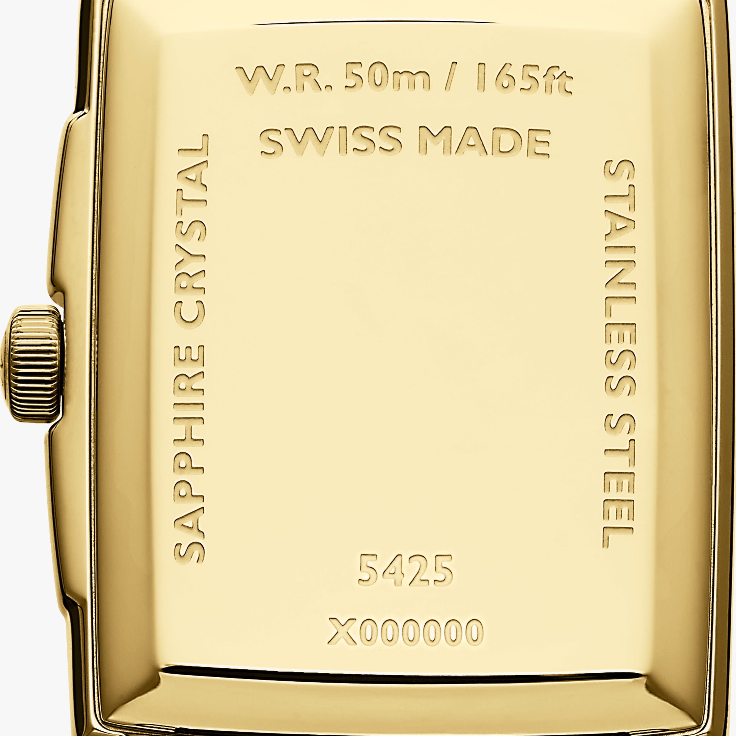 Raymond Weil Toccata Men's Gold PVD White Dial Leather Square Quartz Watch, 37 x