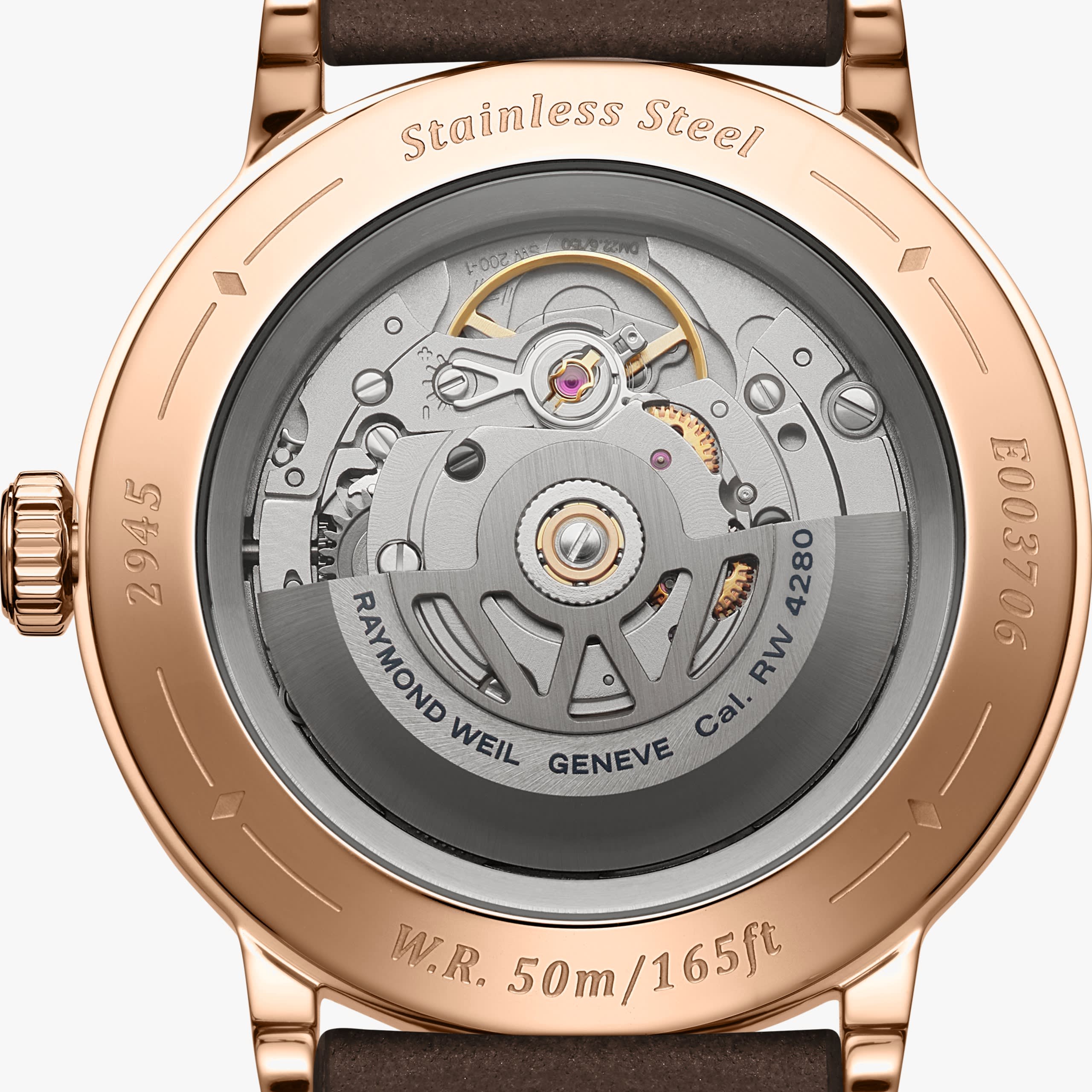 Raymond Weil Millesime Automatic Moon Phase Brown Dial Watch