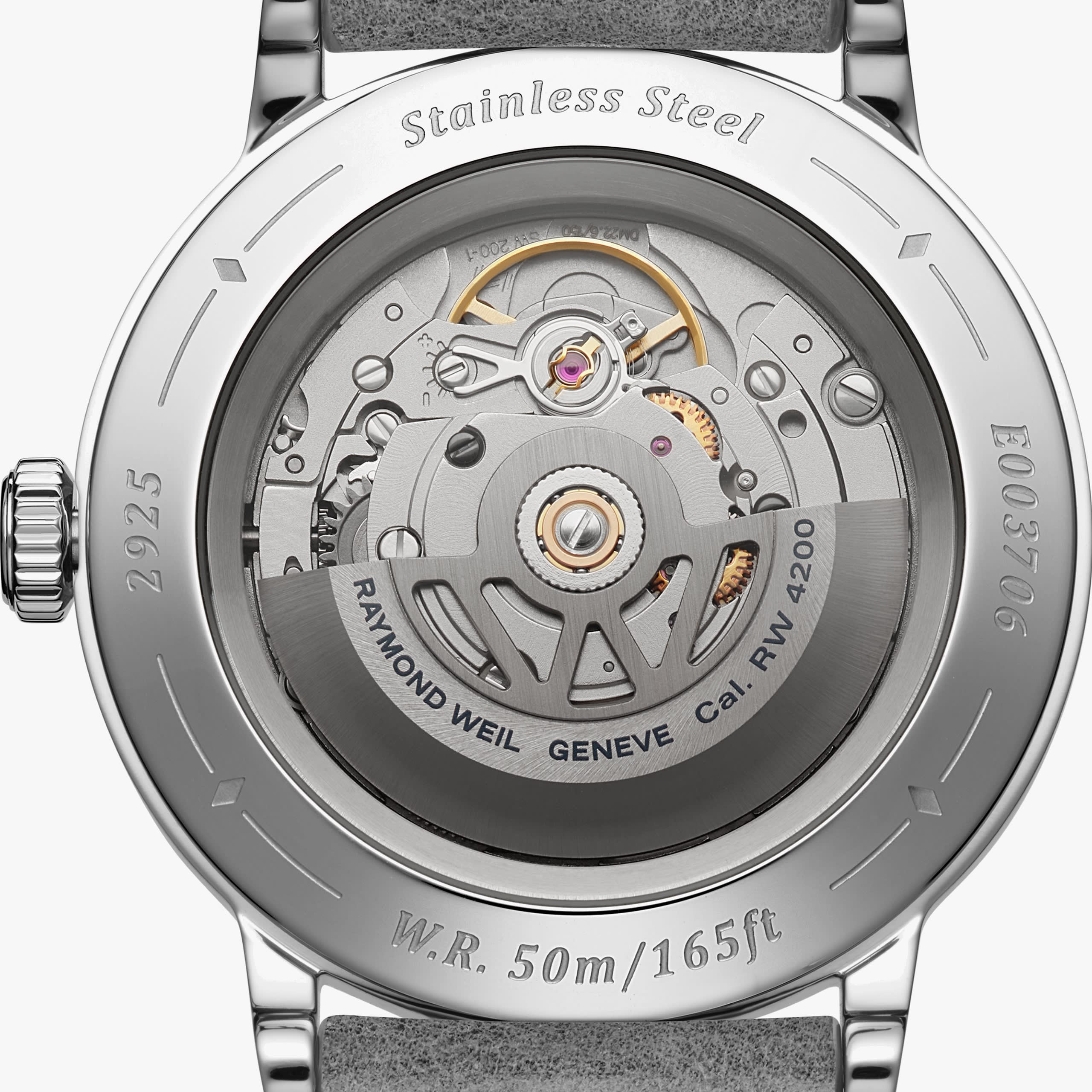 Raymond Weil Millesime Men's Automatic Grey Leather Strap Watch