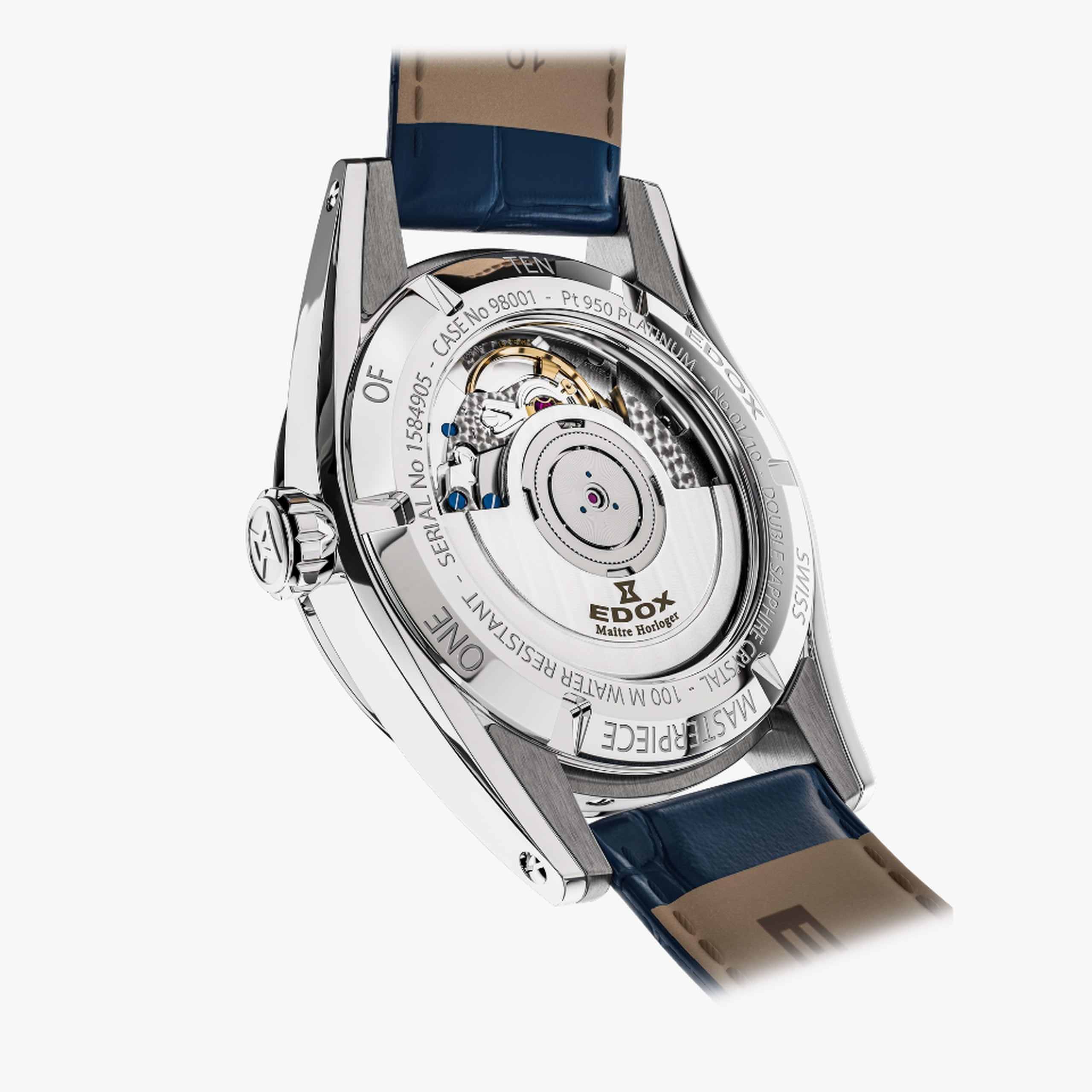 Edox Automatic Platinum 950 Limited Edition