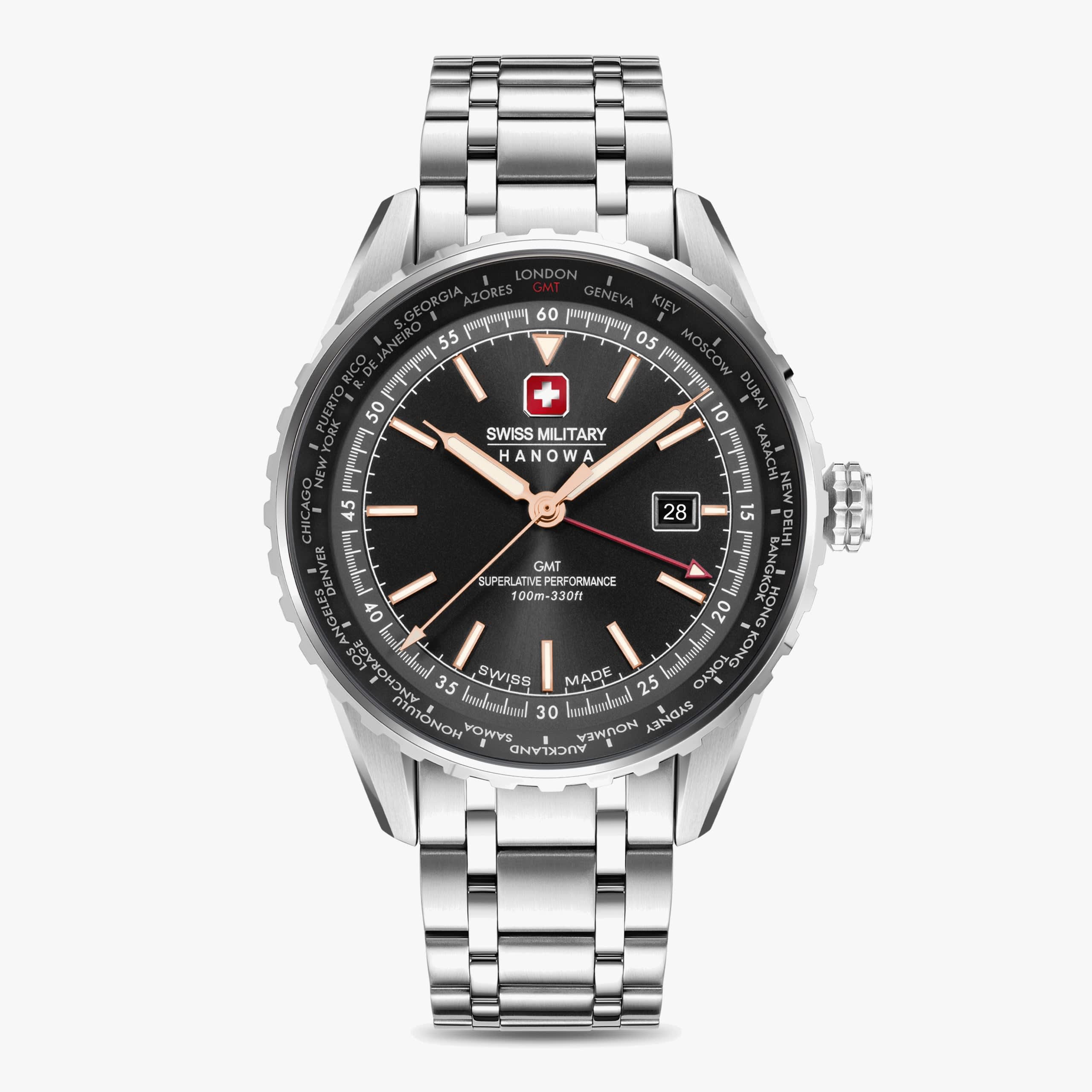 Swiss Military Hanowa Afterburn GMT - Black