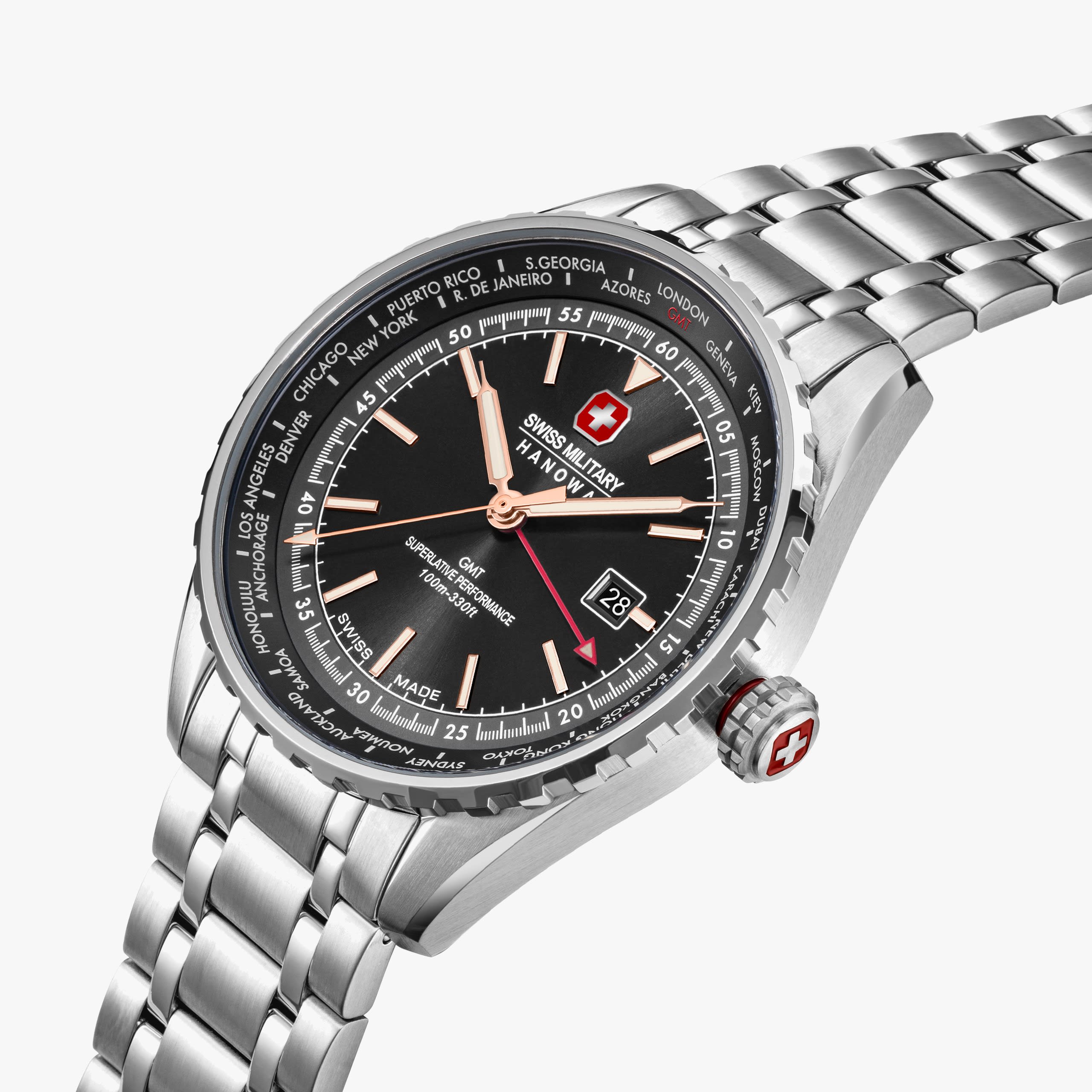 Swiss Military Hanowa Afterburn GMT - Black